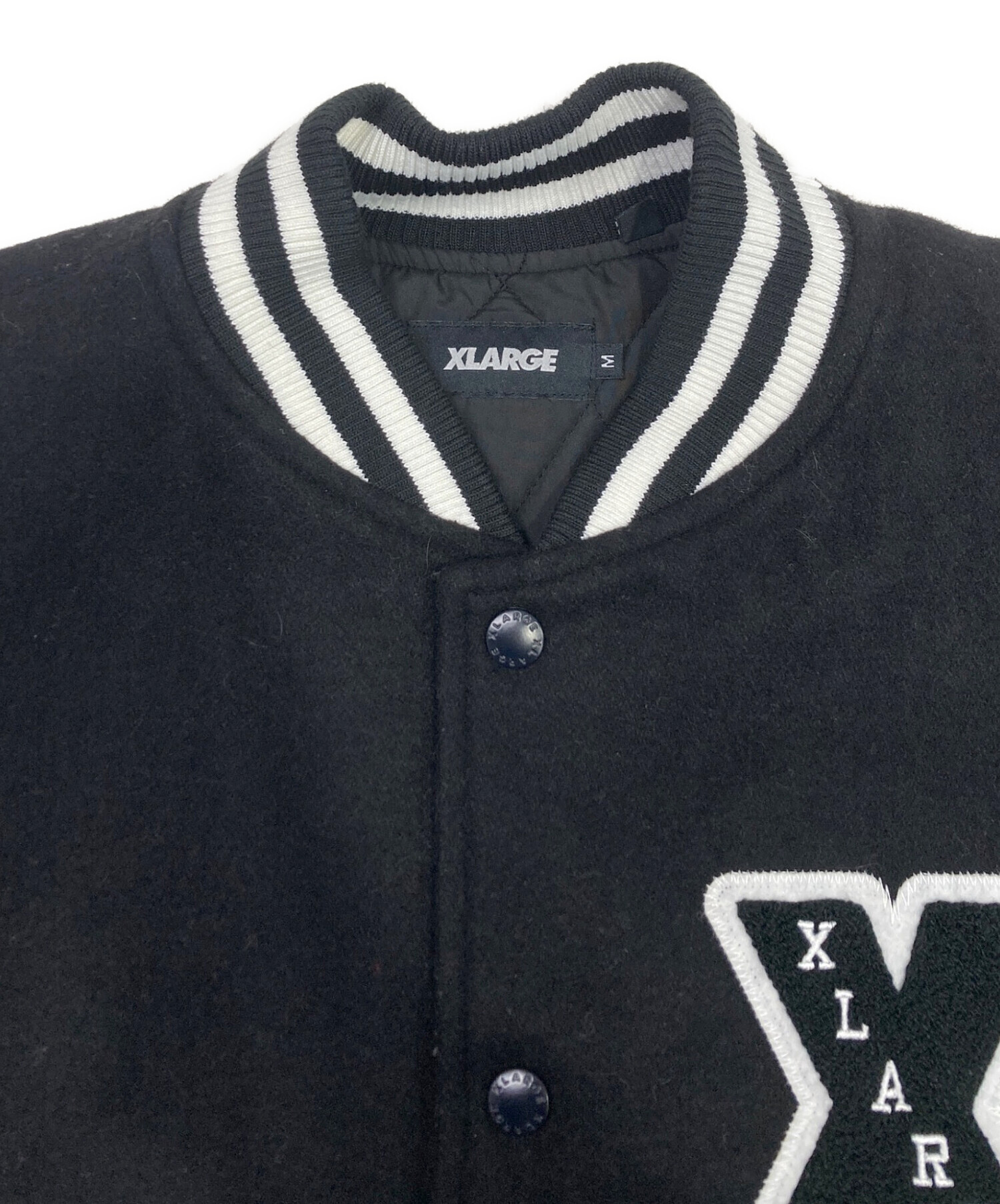 中古・古着通販】X-LARGE (エクストララージ) スタジャン ブラック