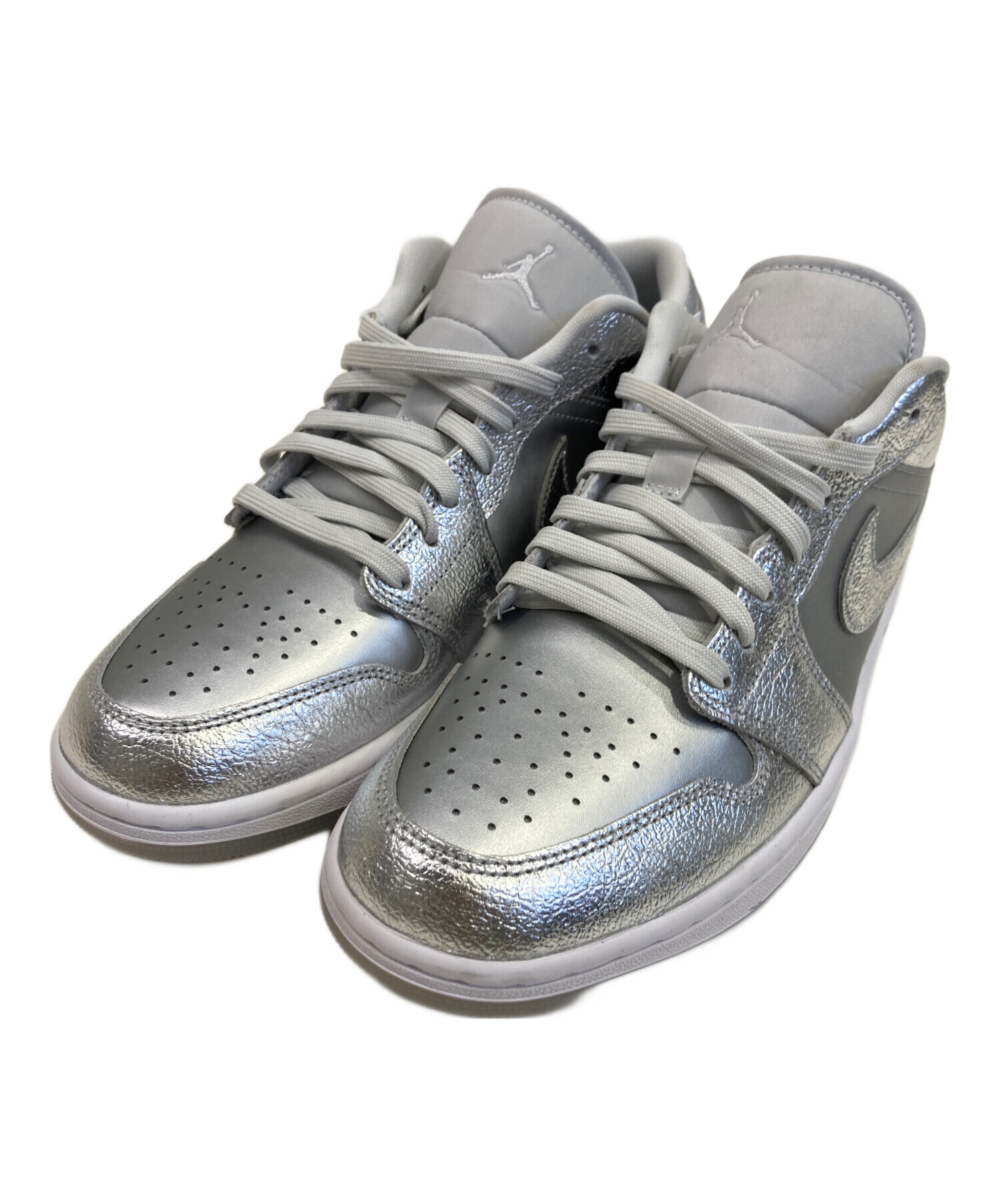 中古・古着通販】NIKE (ナイキ) Air Jordan 1 Low SE シルバー サイズ 
