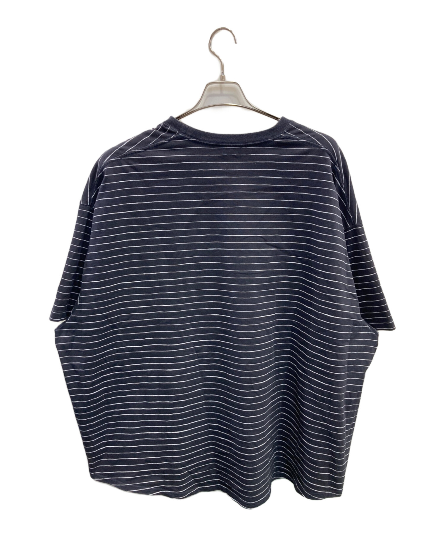 中古・古着通販】SEESEE (シーシー) ボーダーTシャツ ネイビー サイズ