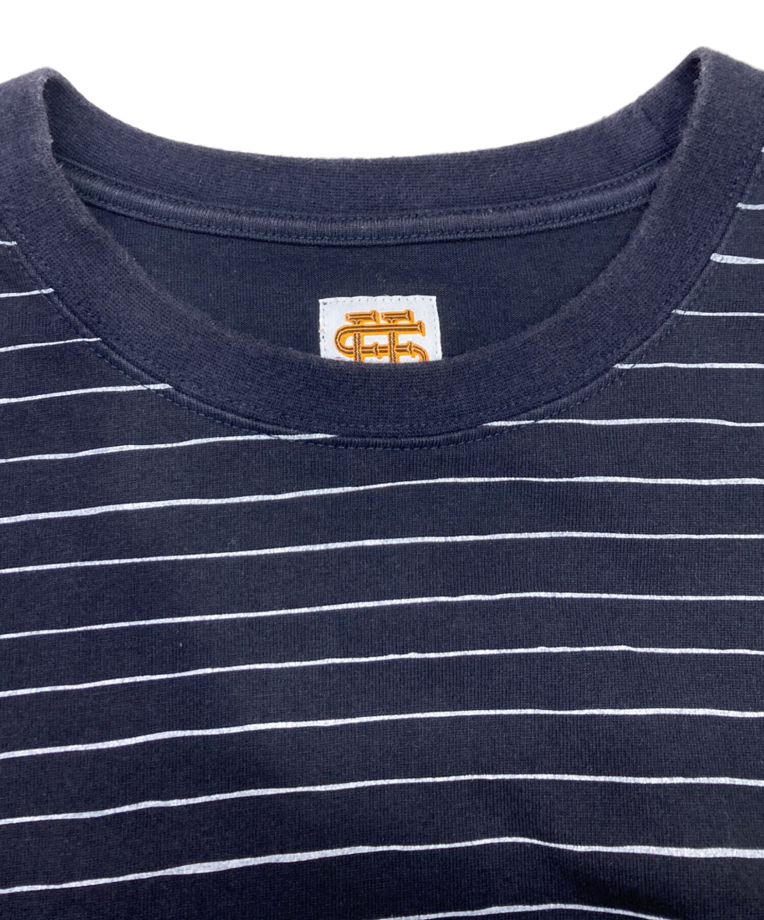 中古・古着通販】SEESEE (シーシー) ボーダーTシャツ ネイビー サイズ