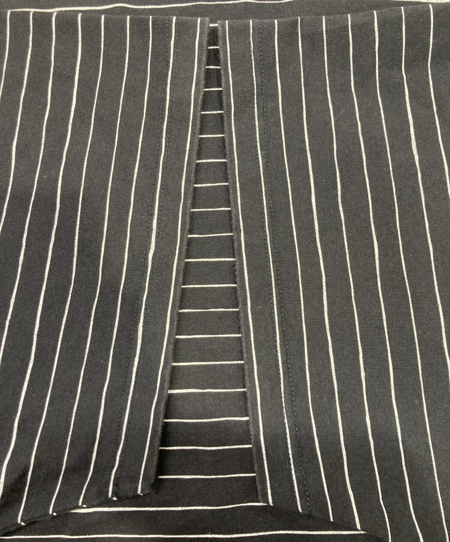 中古・古着通販】SEESEE (シーシー) ボーダーTシャツ ネイビー サイズ 