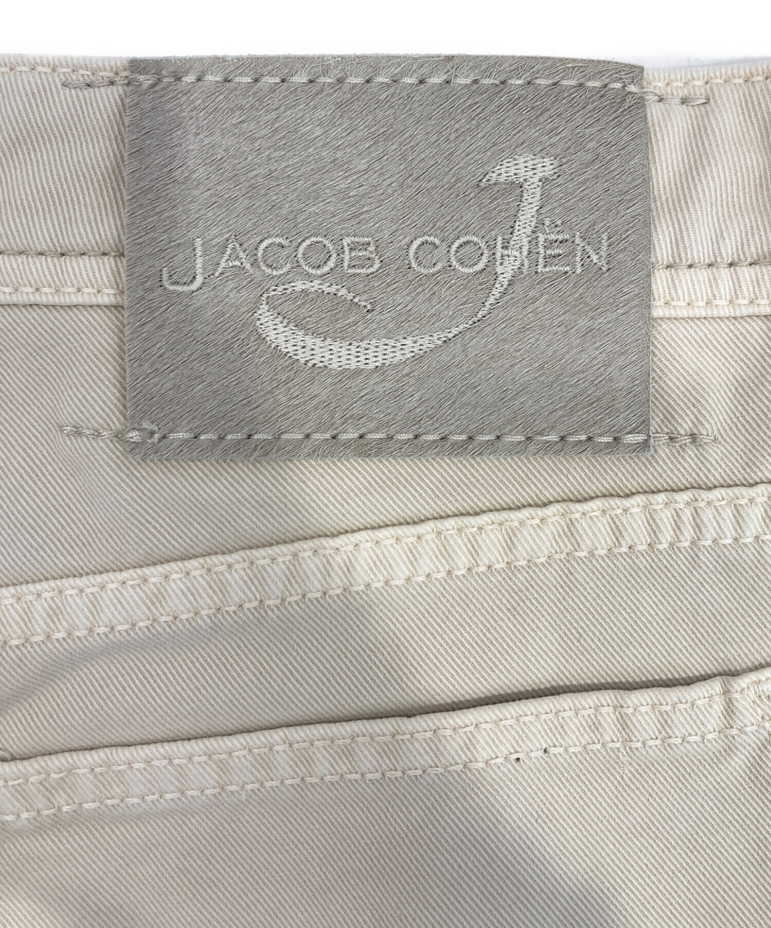 中古・古着通販】JACOB COHEN (ヤコブコーエン) デニムパンツ ベージュ 