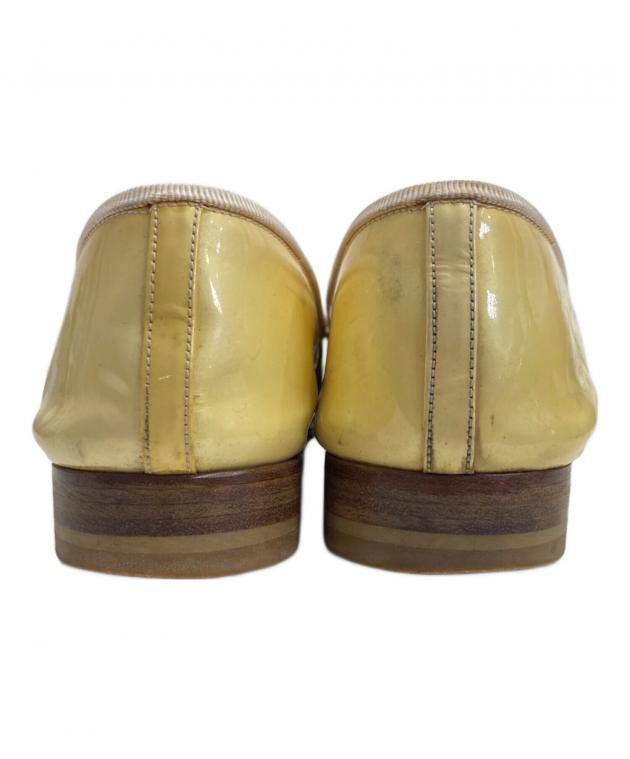 中古・古着通販】CHANEL (シャネル) フラットパンプス イエロー サイズ