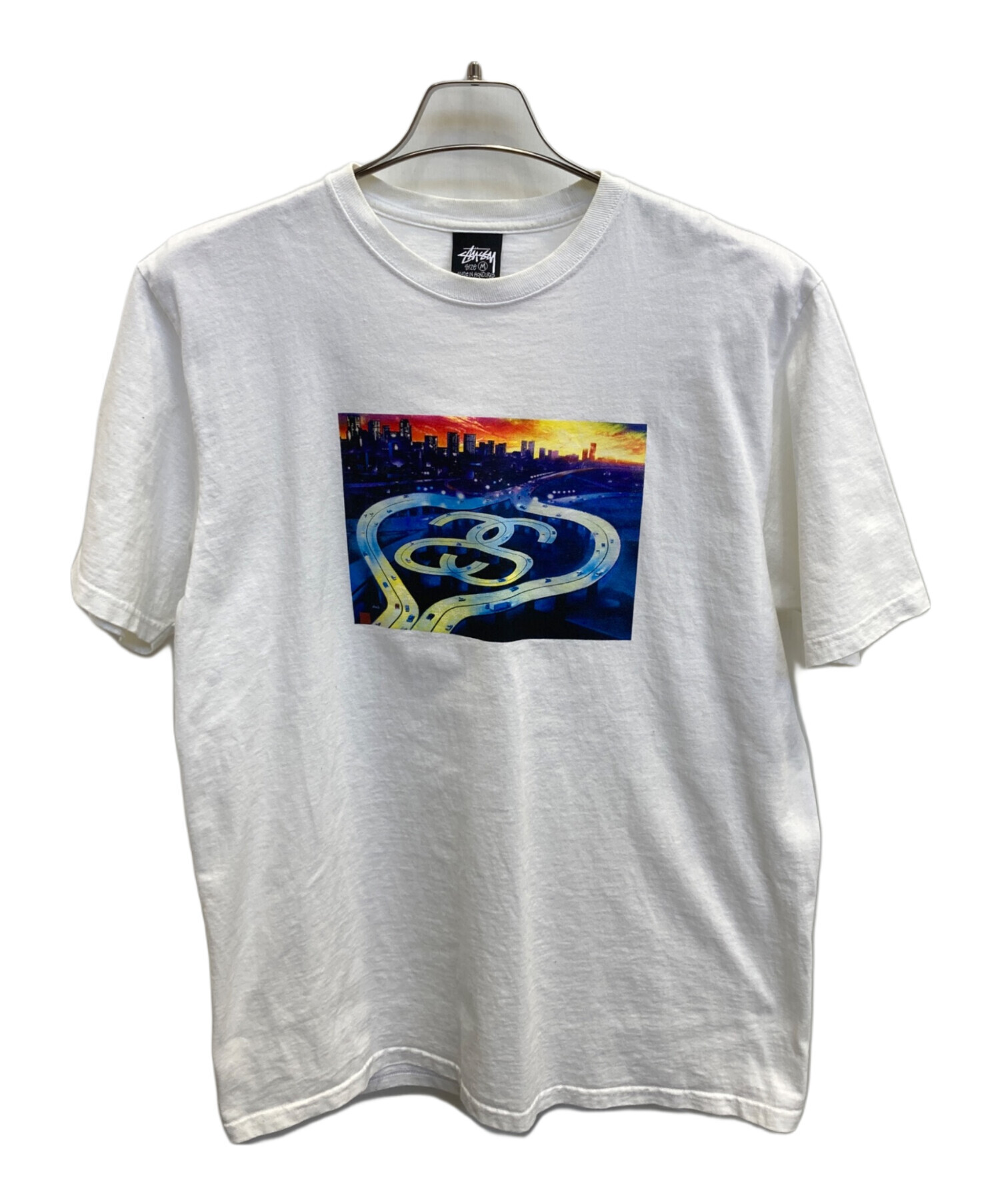 中古・古着通販】stussy (ステューシー) Tシャツ ホワイト サイズ:M 