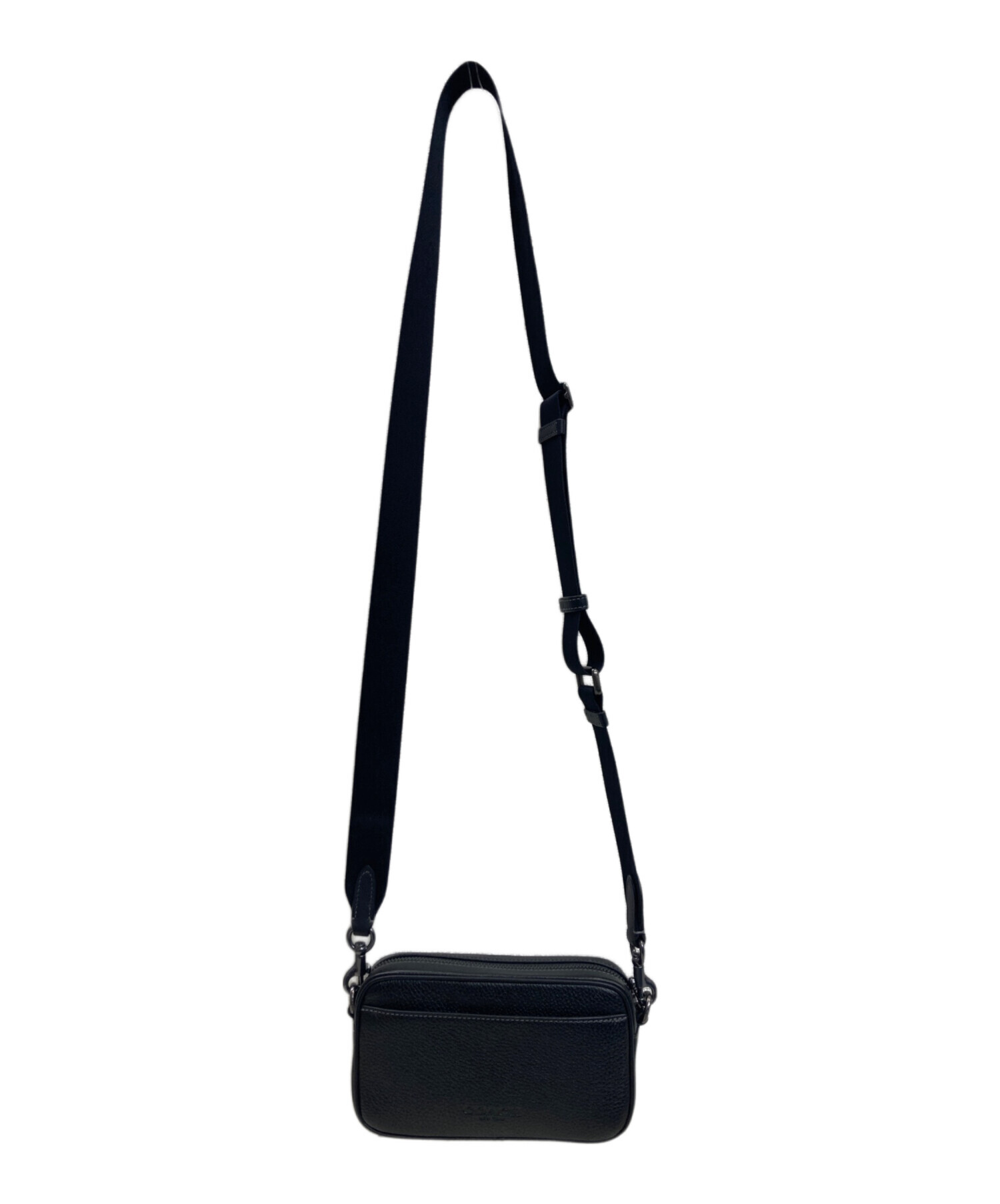 【未使用】COACH コーチ カバン　ブラック　レザー 中古・古着通販】COACH (コーチ) ショルダーバッグ ブラック｜ブランド