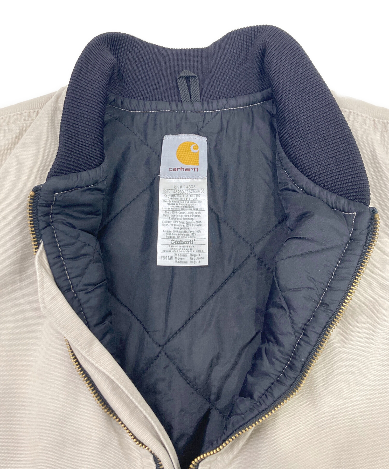 中古・古着通販】CarHartt (カーハート) ダックベスト ベージュ サイズ
