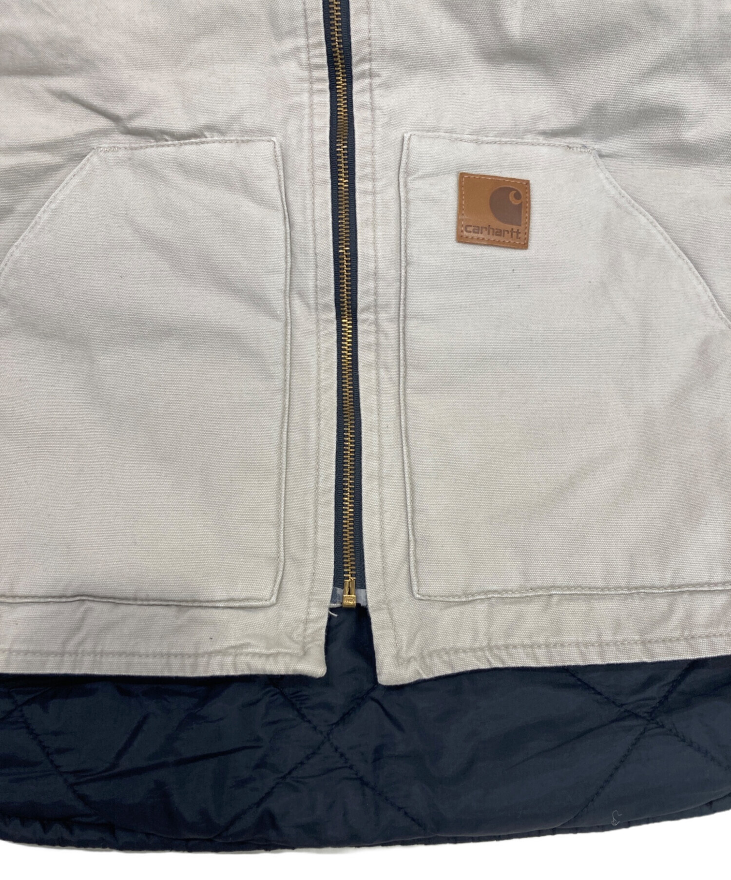 中古・古着通販】CarHartt (カーハート) ダックベスト ベージュ サイズ