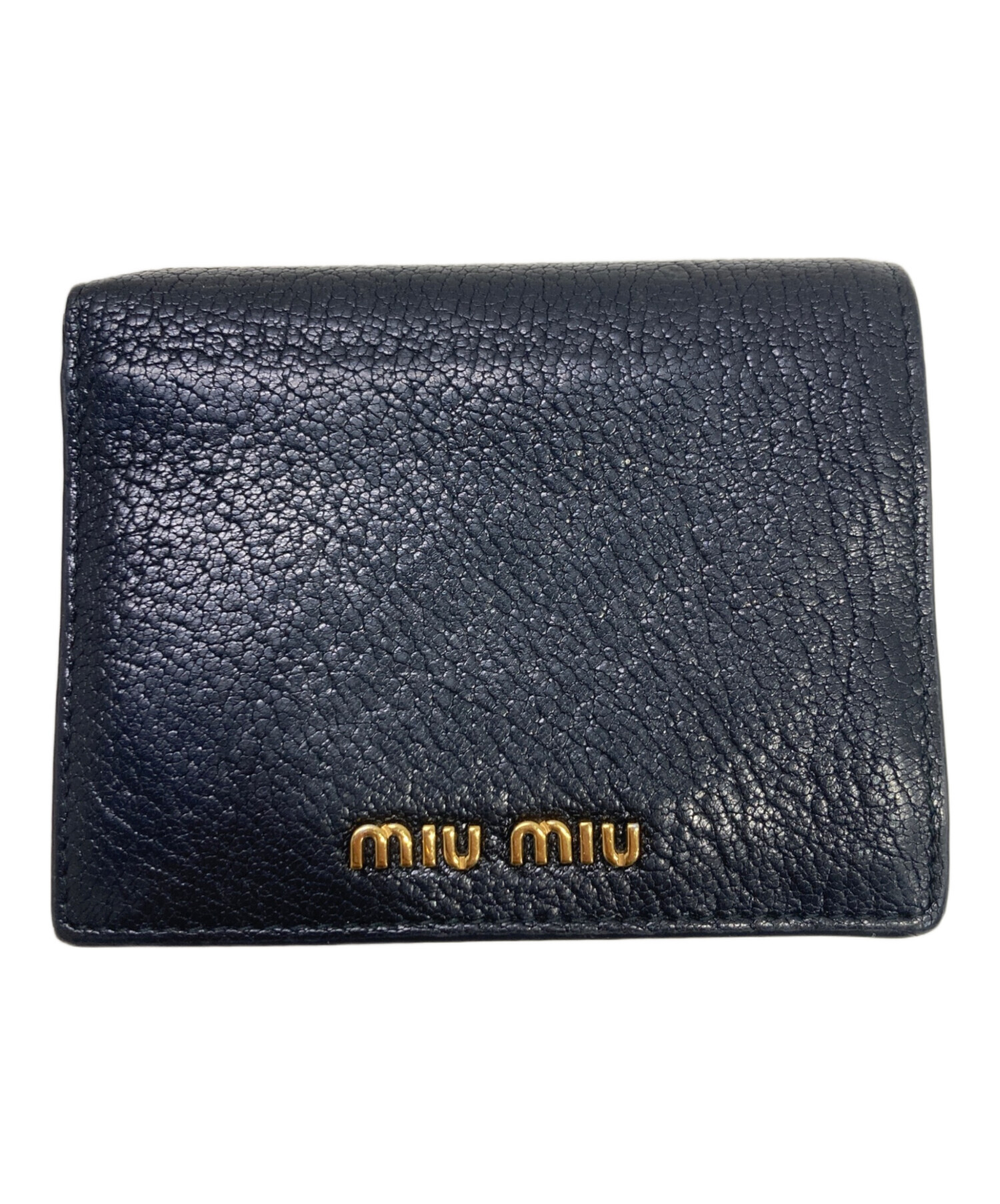 MIU MIU 財布 中古 中古・古着通販】MIU MIU (ミュウミュウ) 財布 ブラック｜ブランド