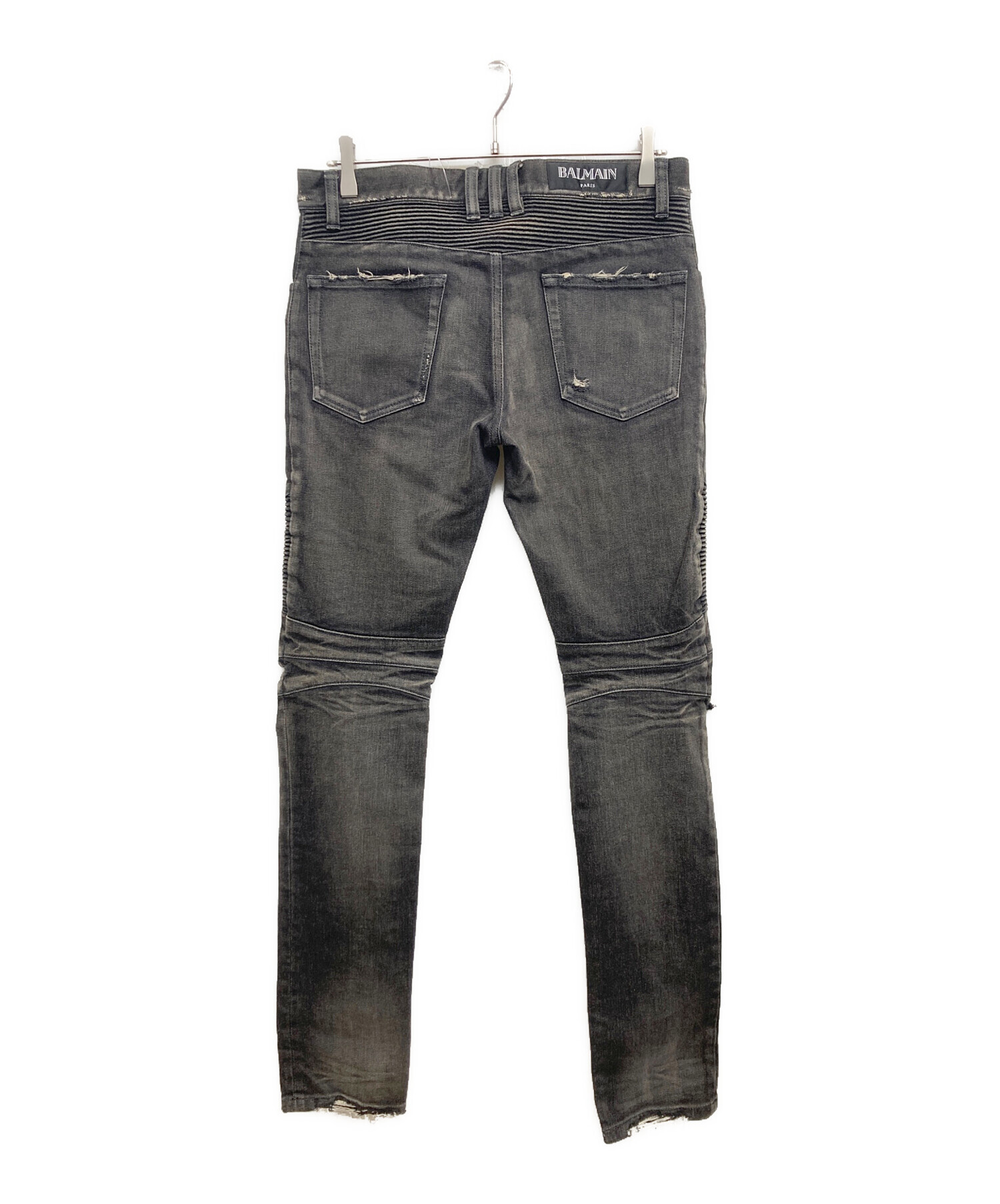 中古・古着通販】BALMAIN (バルマン) ダメージ加工バイカーデニム