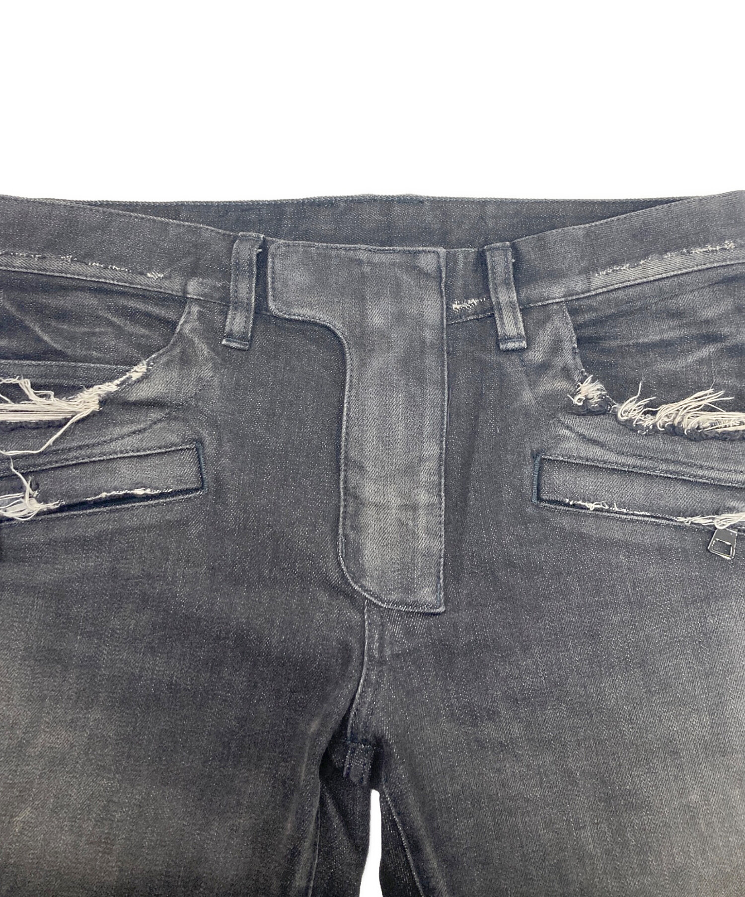 中古・古着通販】BALMAIN (バルマン) ダメージ加工バイカーデニム