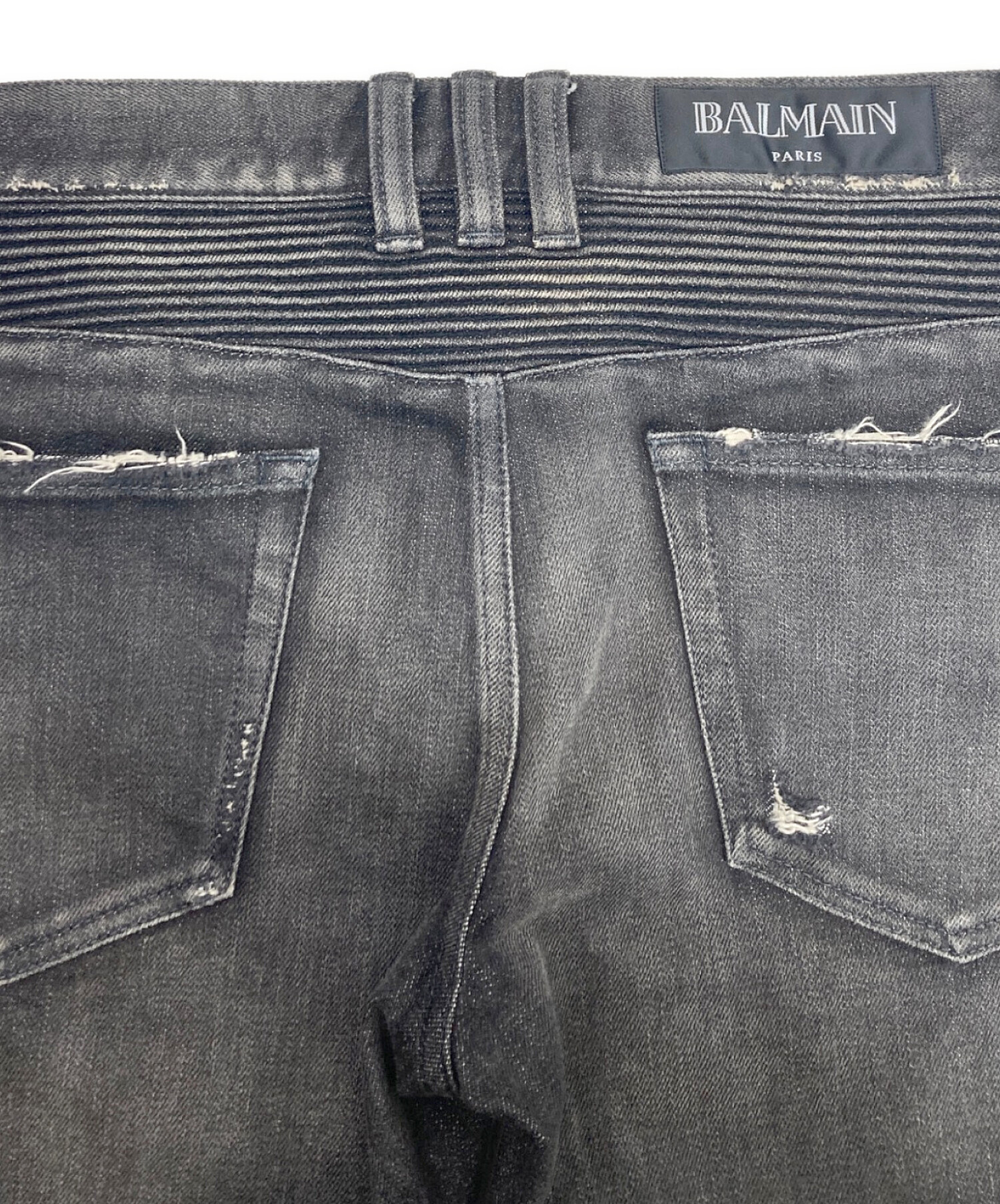 中古・古着通販】BALMAIN (バルマン) ダメージ加工バイカーデニム