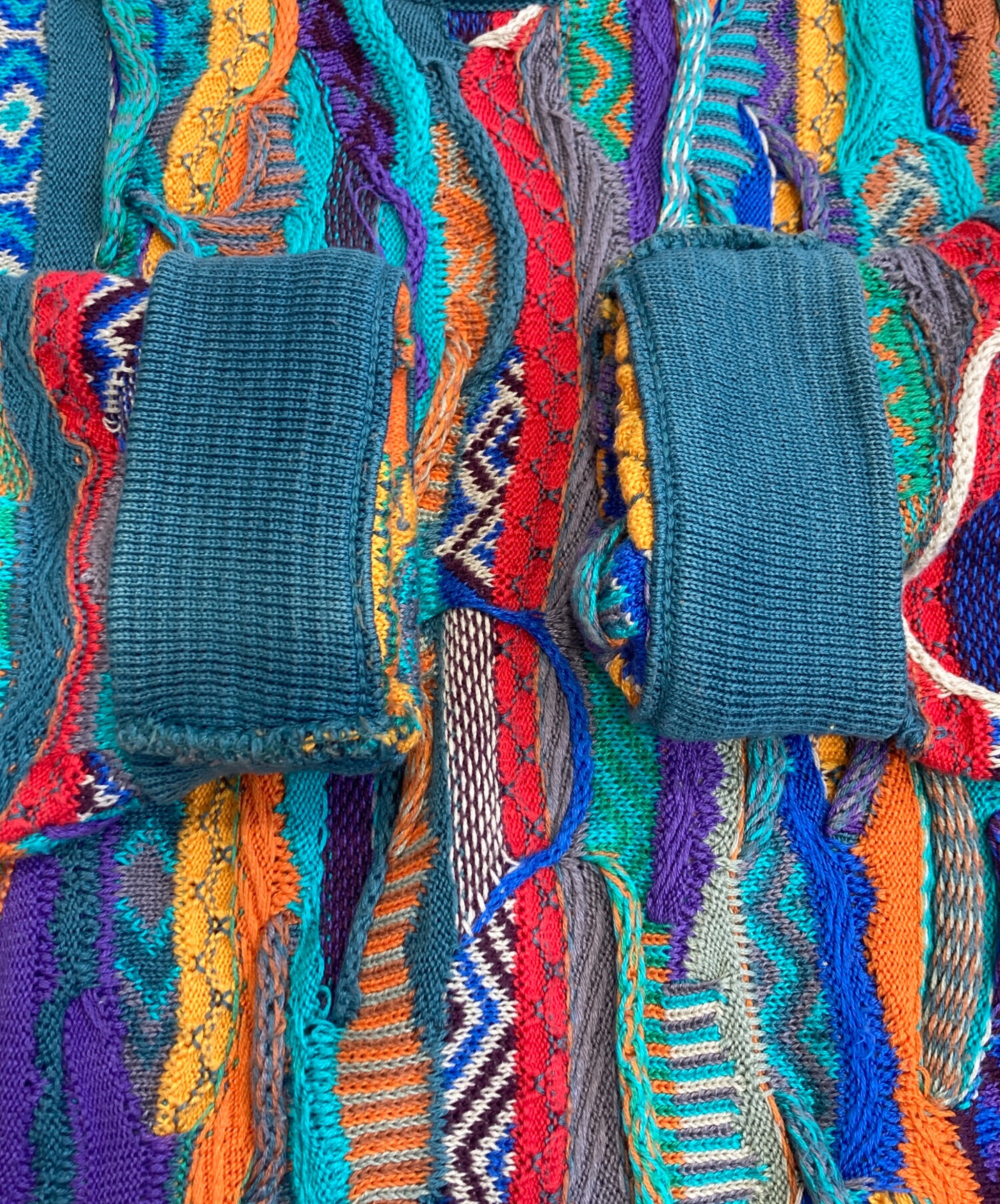coogi マルチカラー3Dニット u*0様 90s COOGI マルチカラー 3Dニット【公式