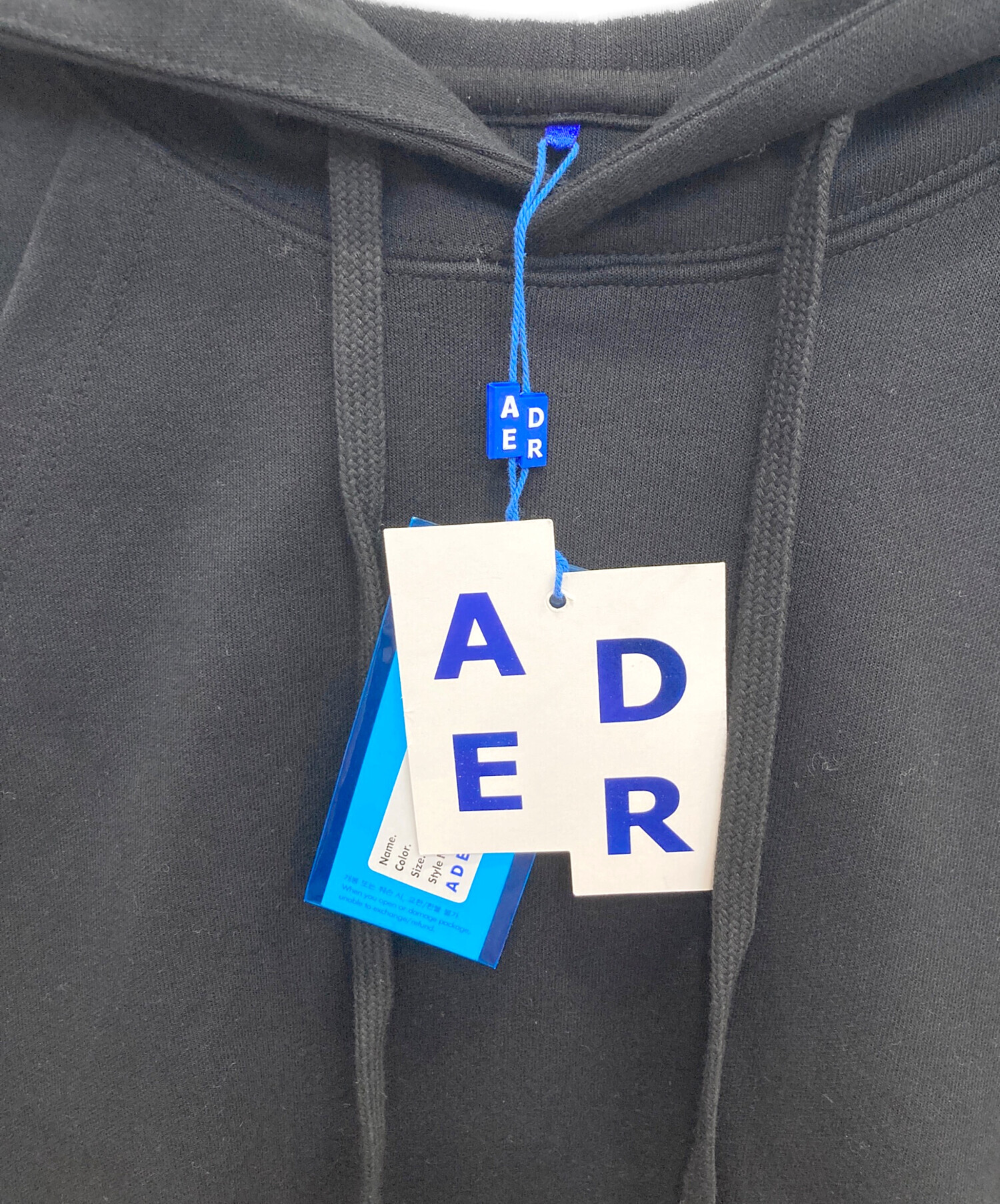 中古・古着通販】ADER error (アーダーエラー) Mask Hoodie ブラック