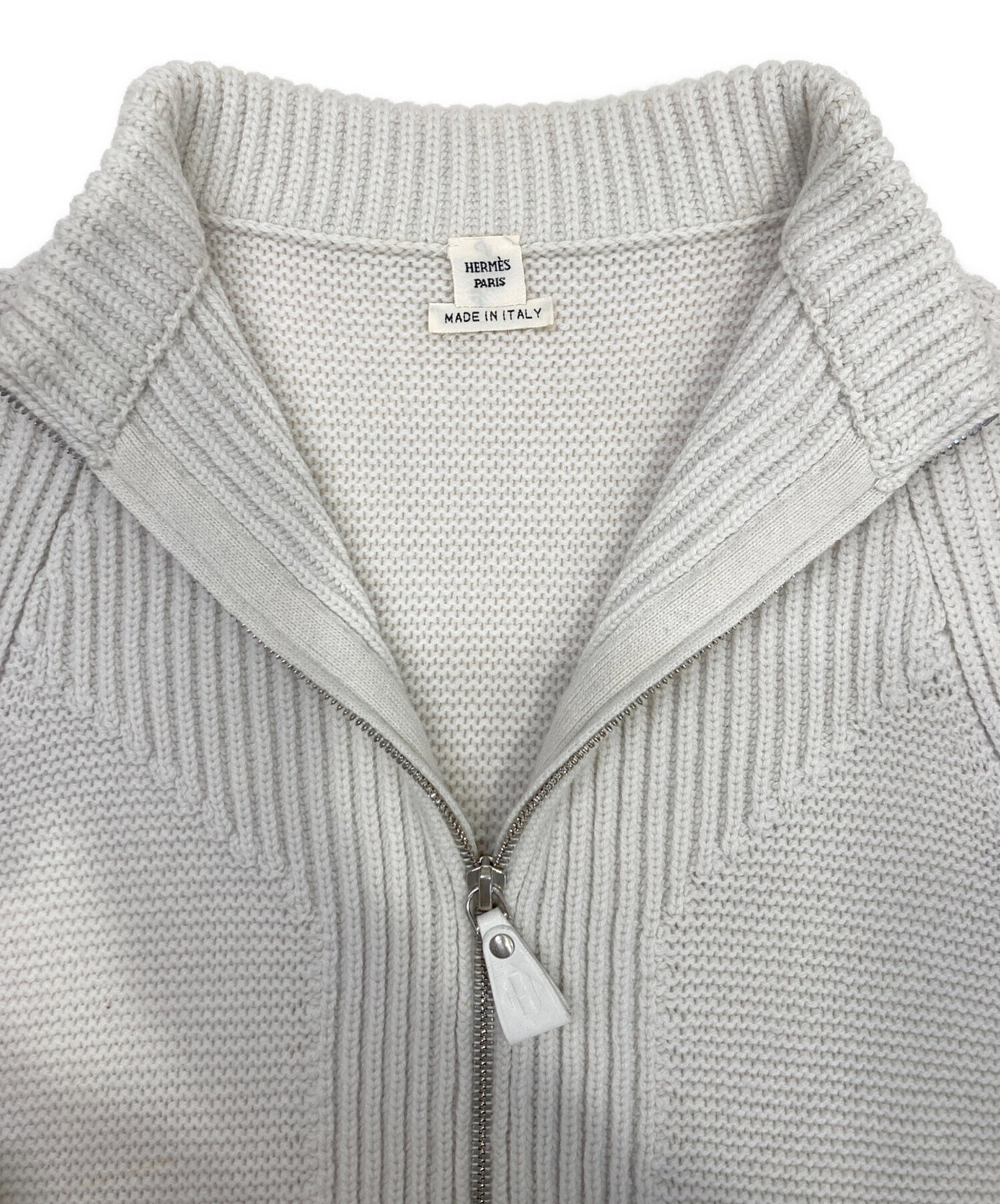エルメス HERMES ニット 衣料品 トップス ウール カシミヤ レディース アイボリー系 【中古】 エルメス(HERMES)エルメス ニット 衣料品 トップス レディース