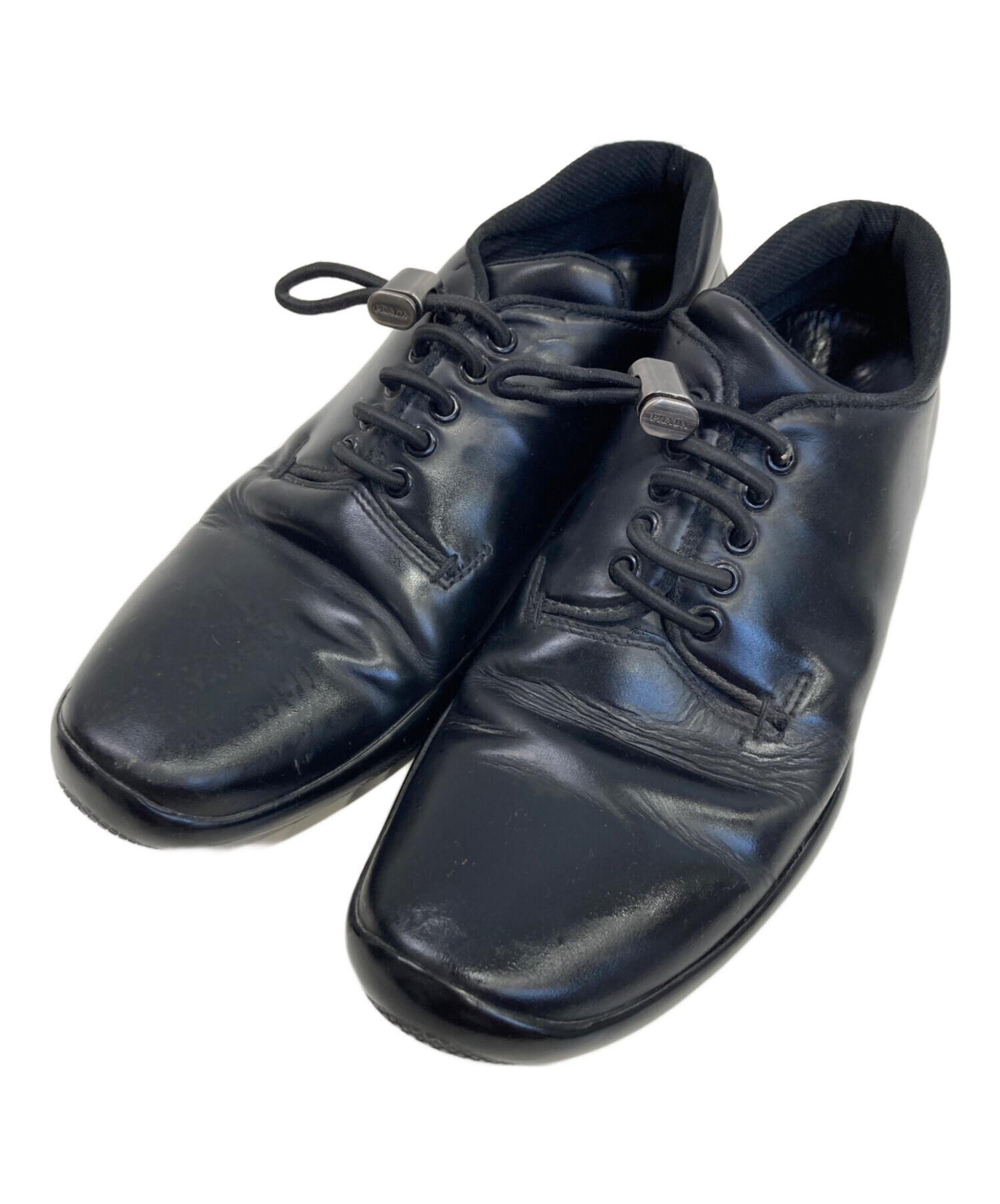 中古・古着通販】PRADA (プラダ) レースアップシューズ ブラック 