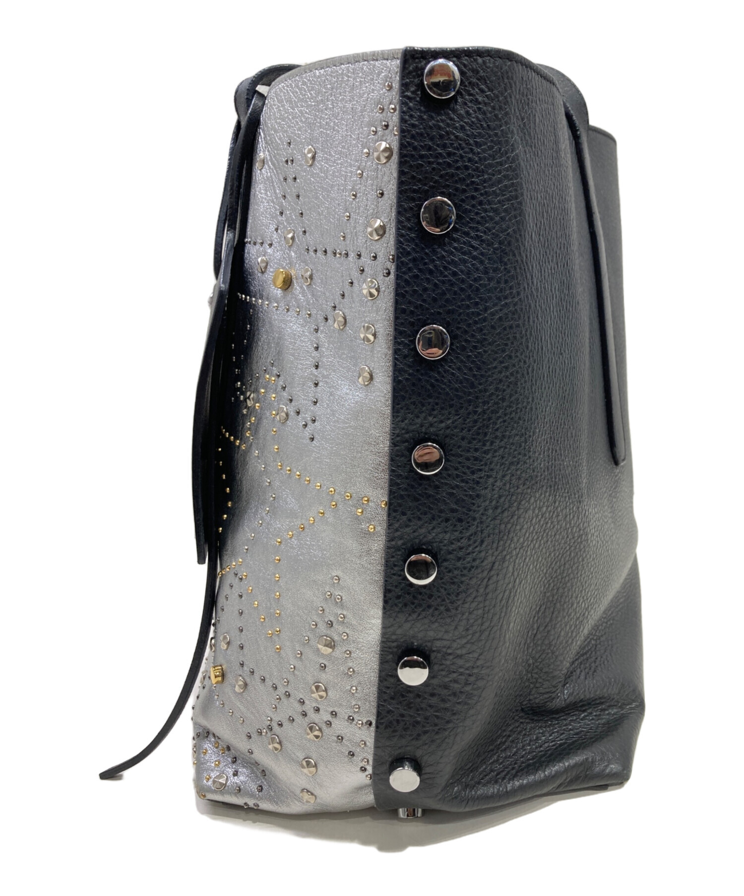 中古・古着通販】JIMMY CHOO (ジミーチュウ) トートバッグ シルバー 