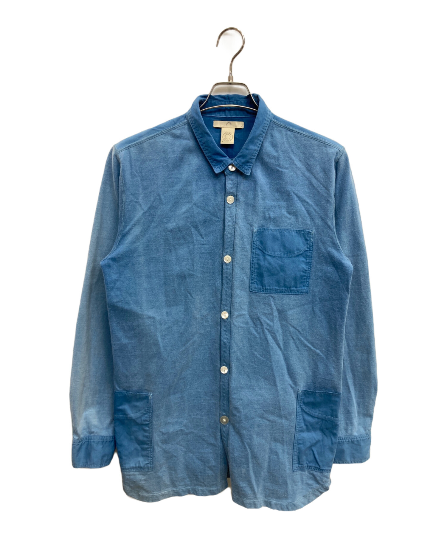 blurhms ブラームス ブルゾン（その他） L 茶 【古着】【中古】【送料無料】 中古・古着通販】BLURHMS (ブラームス) シャツジャケット ブルー