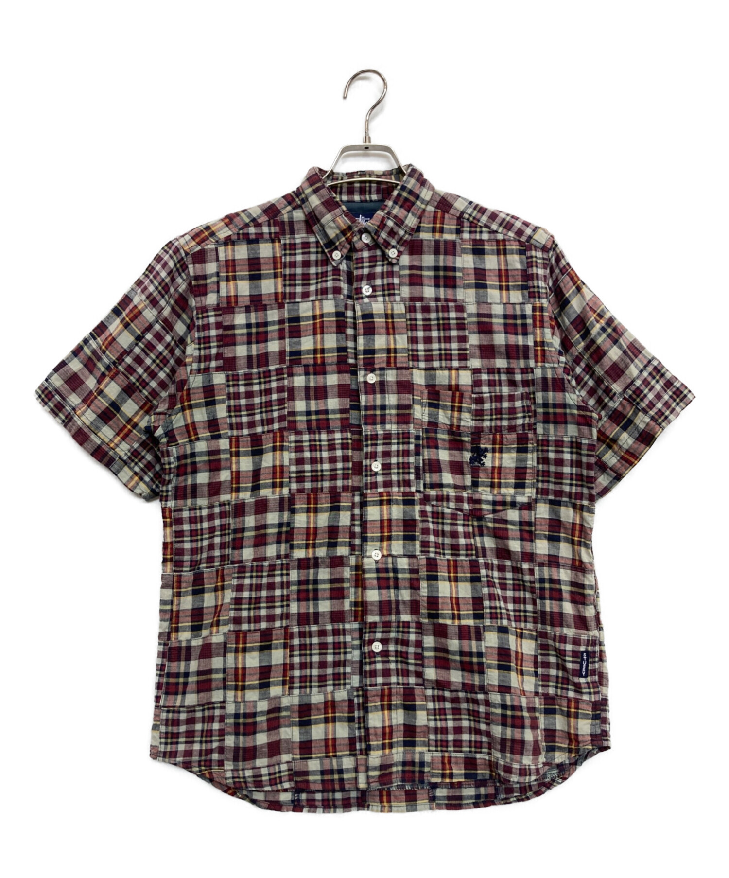 中古・古着通販】stussy (ステューシー) パッチワークチェックシャツ