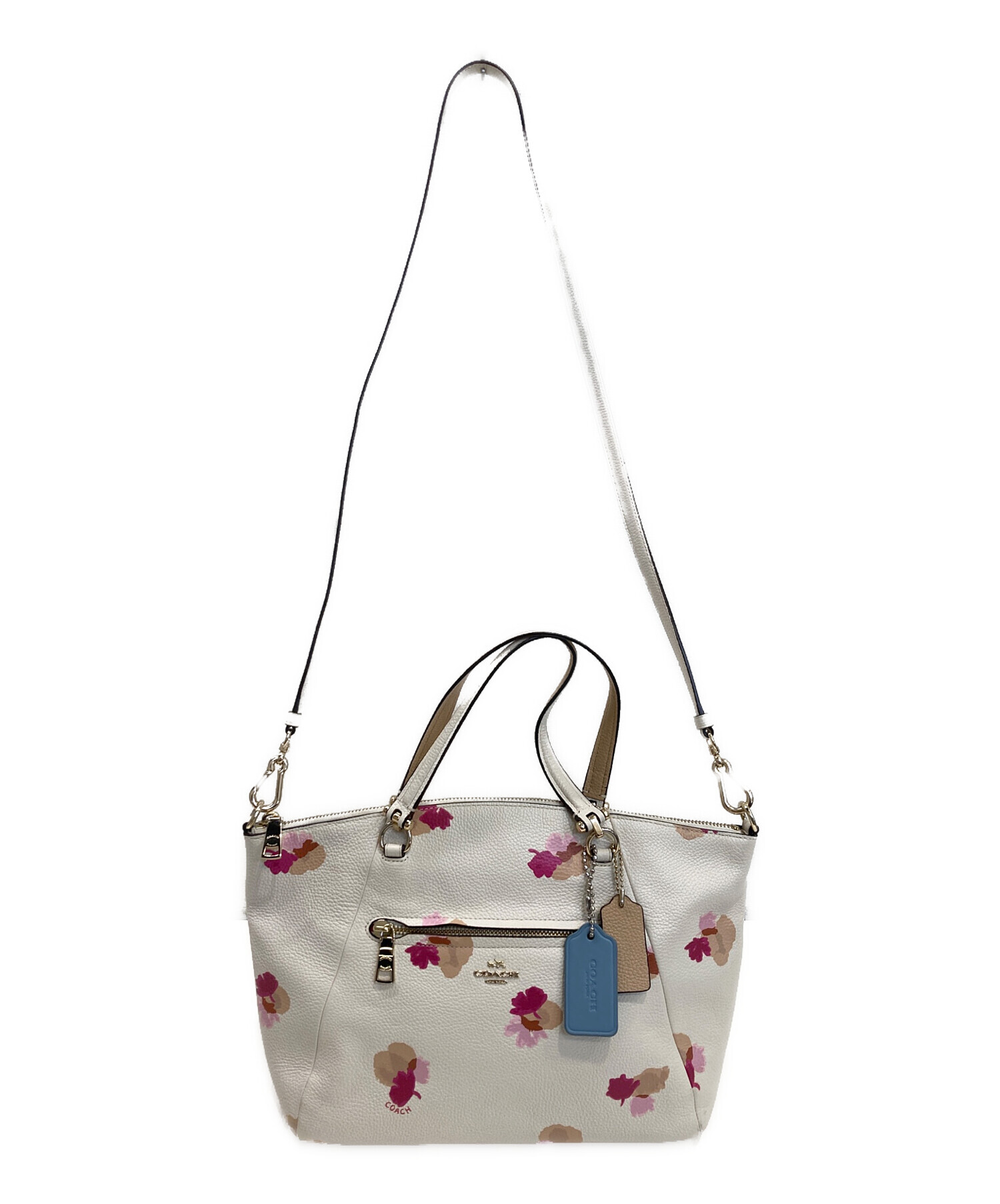 中古・古着通販】COACH (コーチ) ハンドバッグ ホワイト｜ブランド