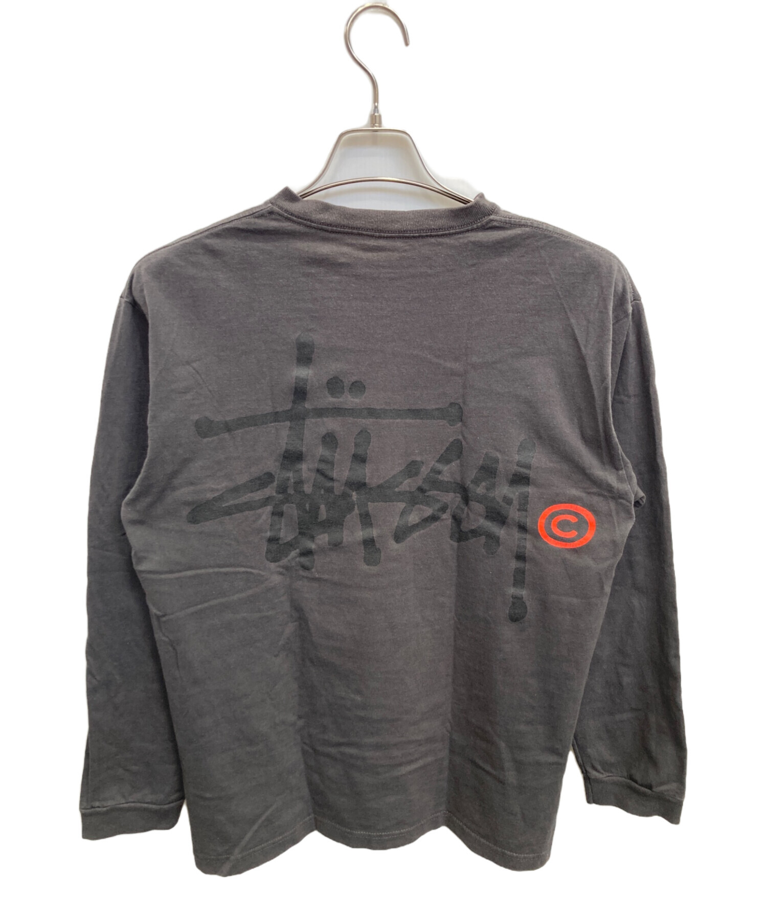 中古・古着通販】stussy (ステューシー) 両面ロゴカットソー グレー