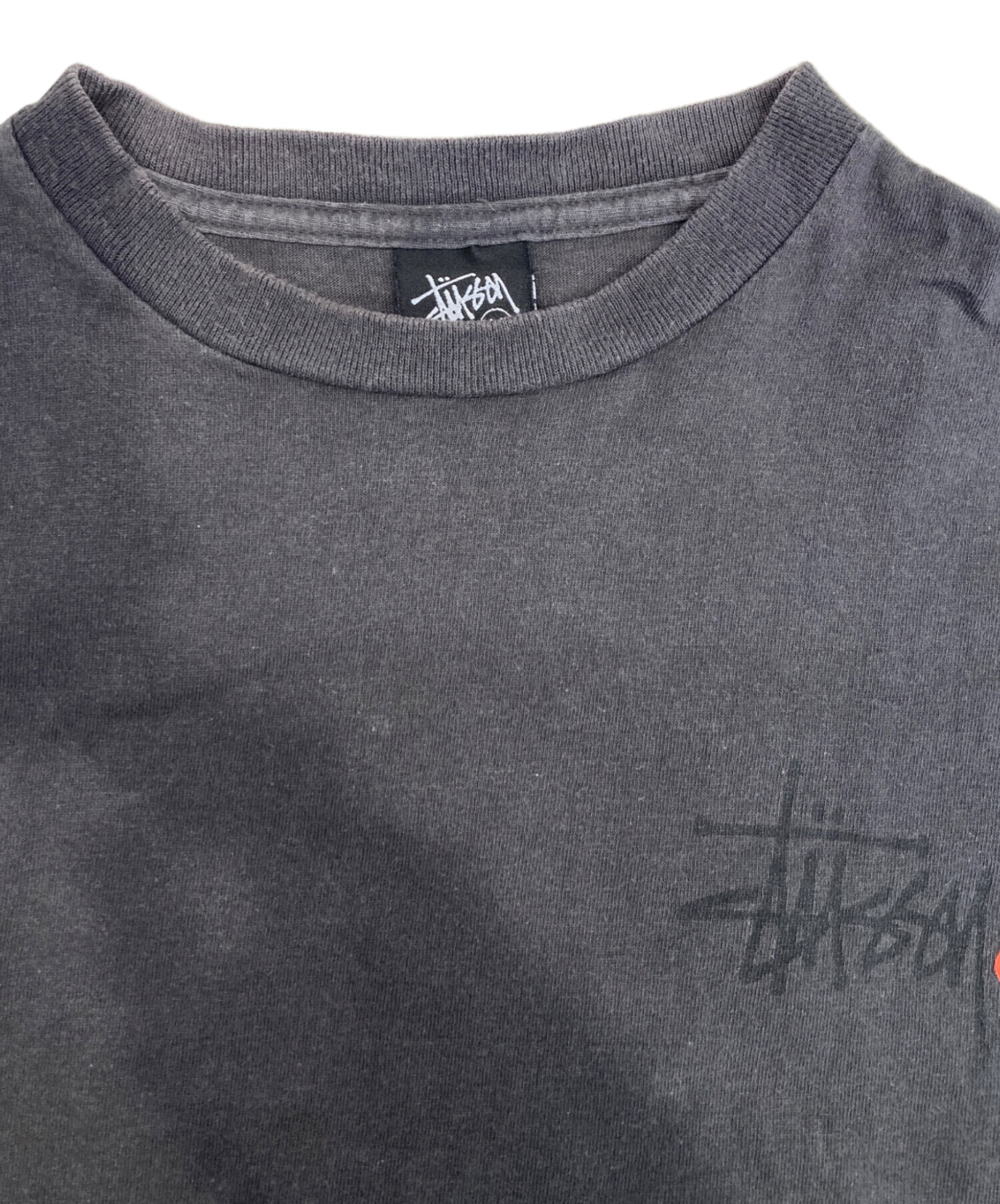 中古・古着通販】stussy (ステューシー) 両面ロゴカットソー グレー