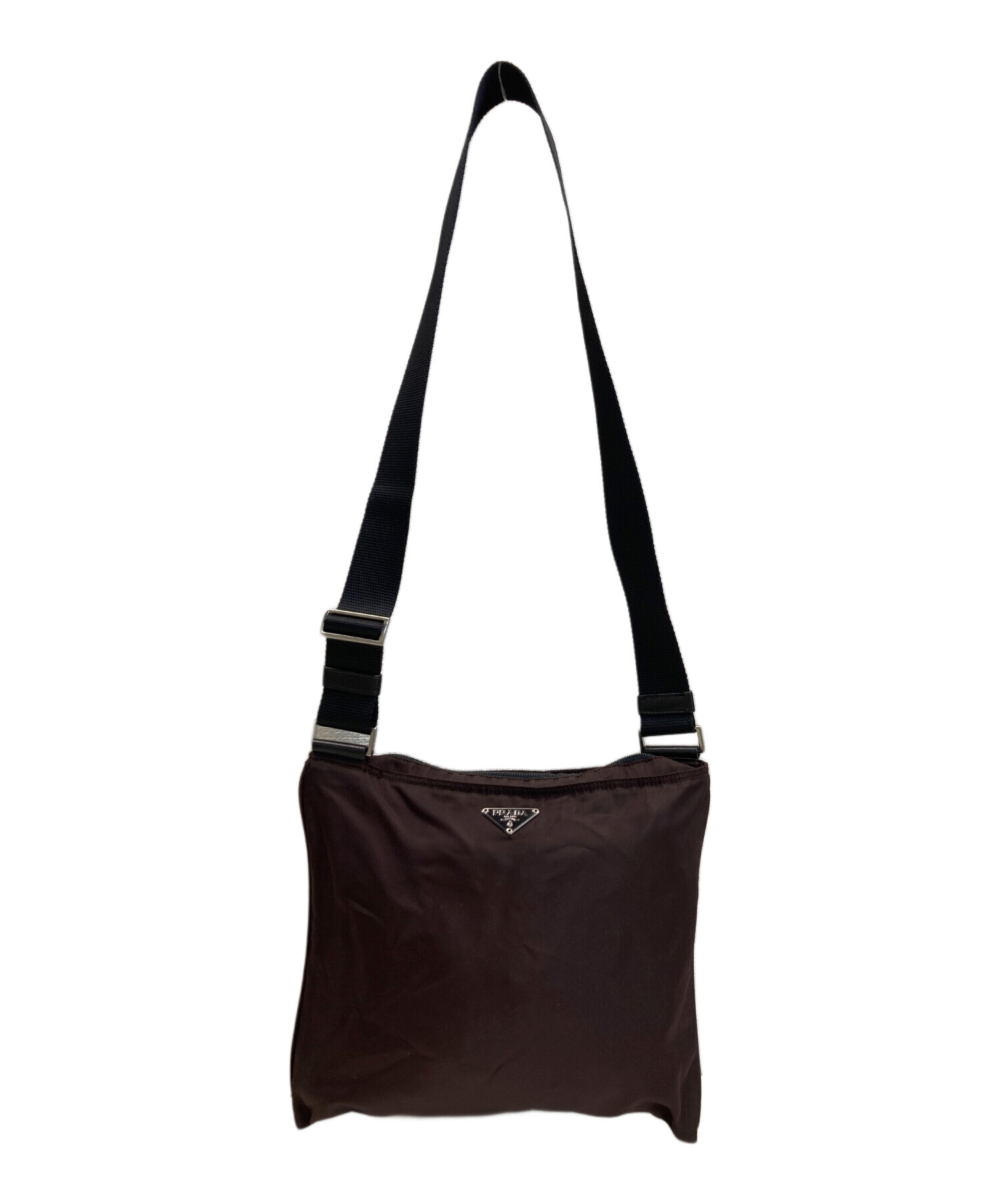プラダ PRADA 三角ロゴ ウール シアリング 3way ショルダーバッグ【中古】 PRADA - プラダ PRADA 三角ロゴ ウール シアリング 3way ショルダー