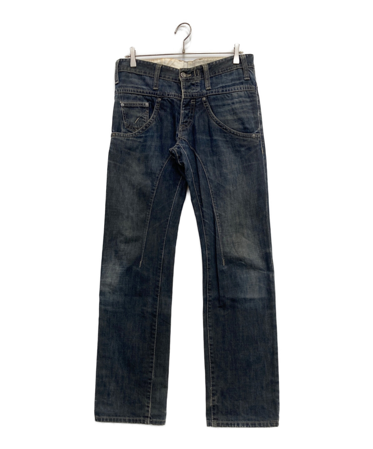 Neil Barrettニールバレット　デニムプリーツ シャツ　プザムシャツ 中古・古着通販】NEIL BARRETT (ニールバレット) デニムパンツ