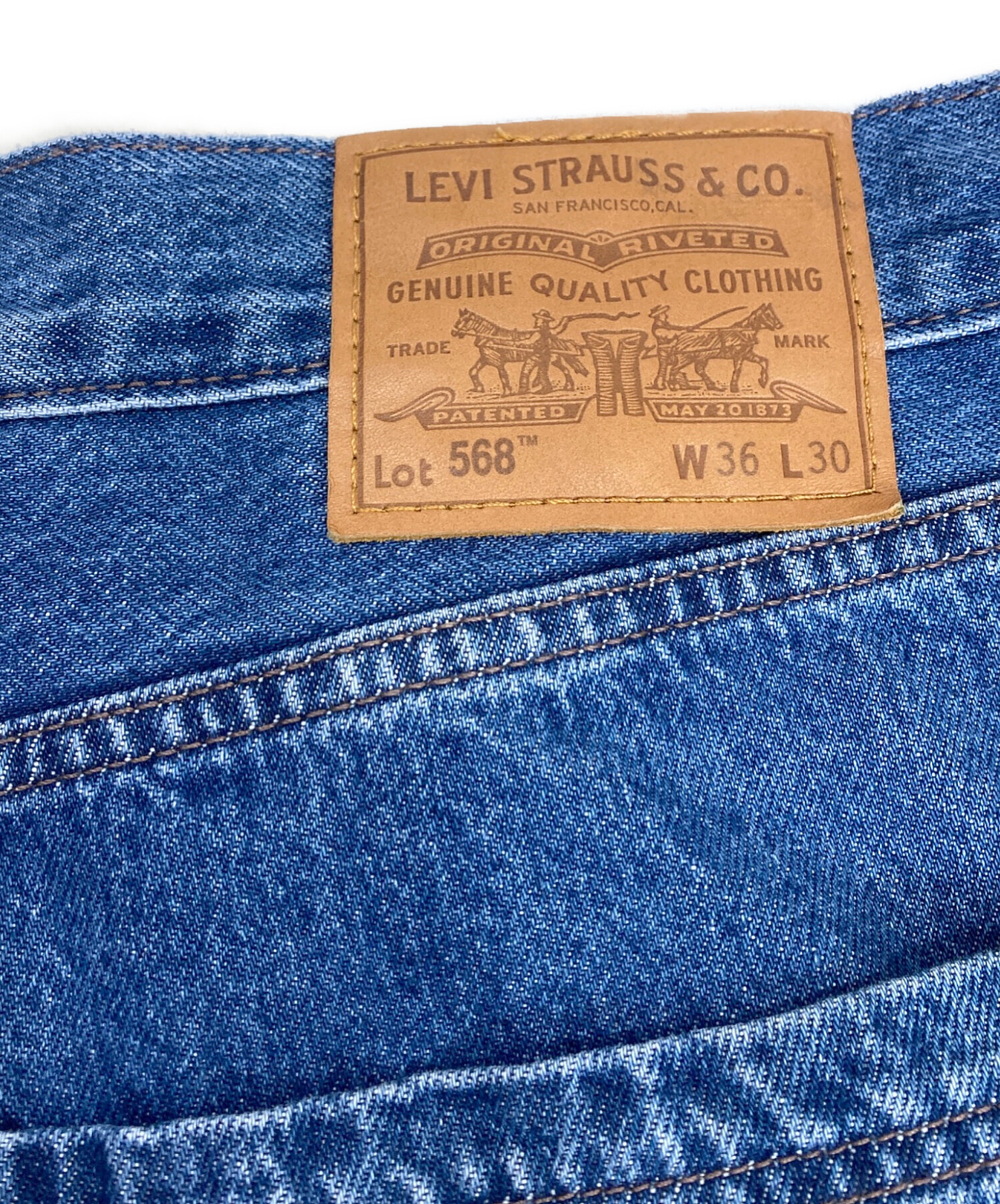 中古・古着通販】LEVI'S (リーバイス) カーゴデニムパンツ ブルー