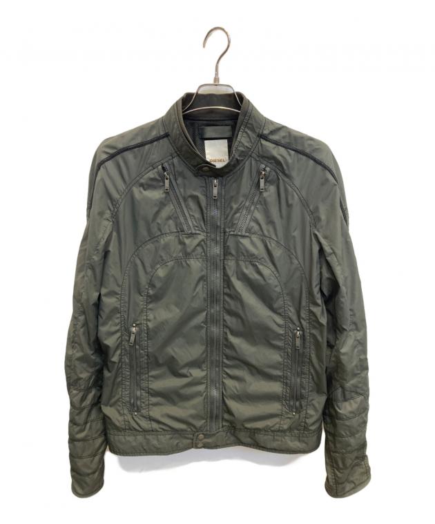 中古・古着通販】DIESEL (ディーゼル) ナイロンライダースジャケット