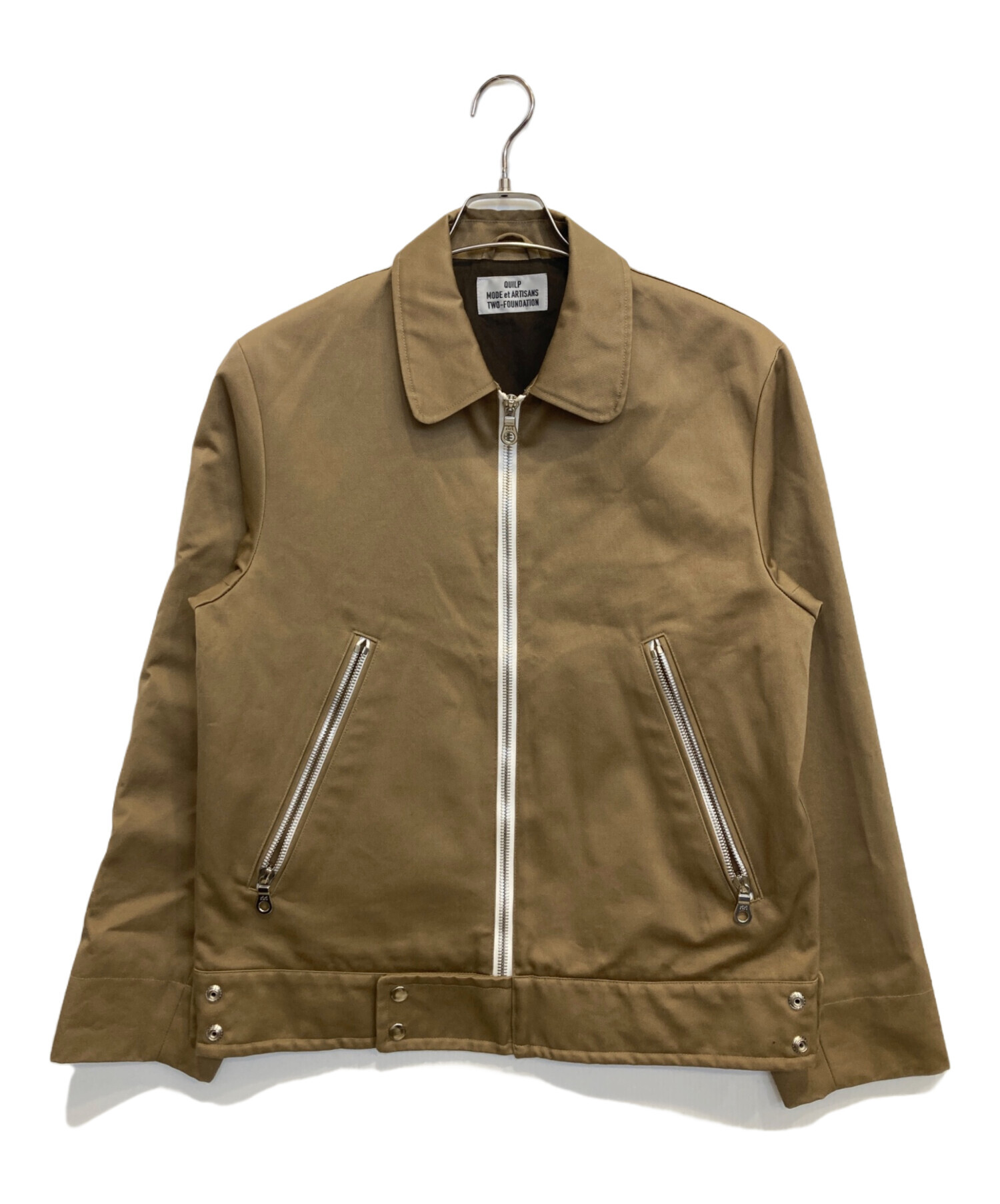中古・古着通販】Quilp (クイルプ) ジップアップジャケット ベージュ 