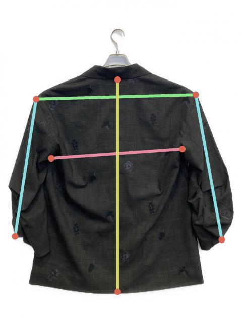 中古・古着通販】Ameri (アメリ) FLOWER PAPA JACKET グレー サイズ:M 中古・古着通販】Ameri (アメリ) FLOWER PAPA JACKET グレー サイズ:M