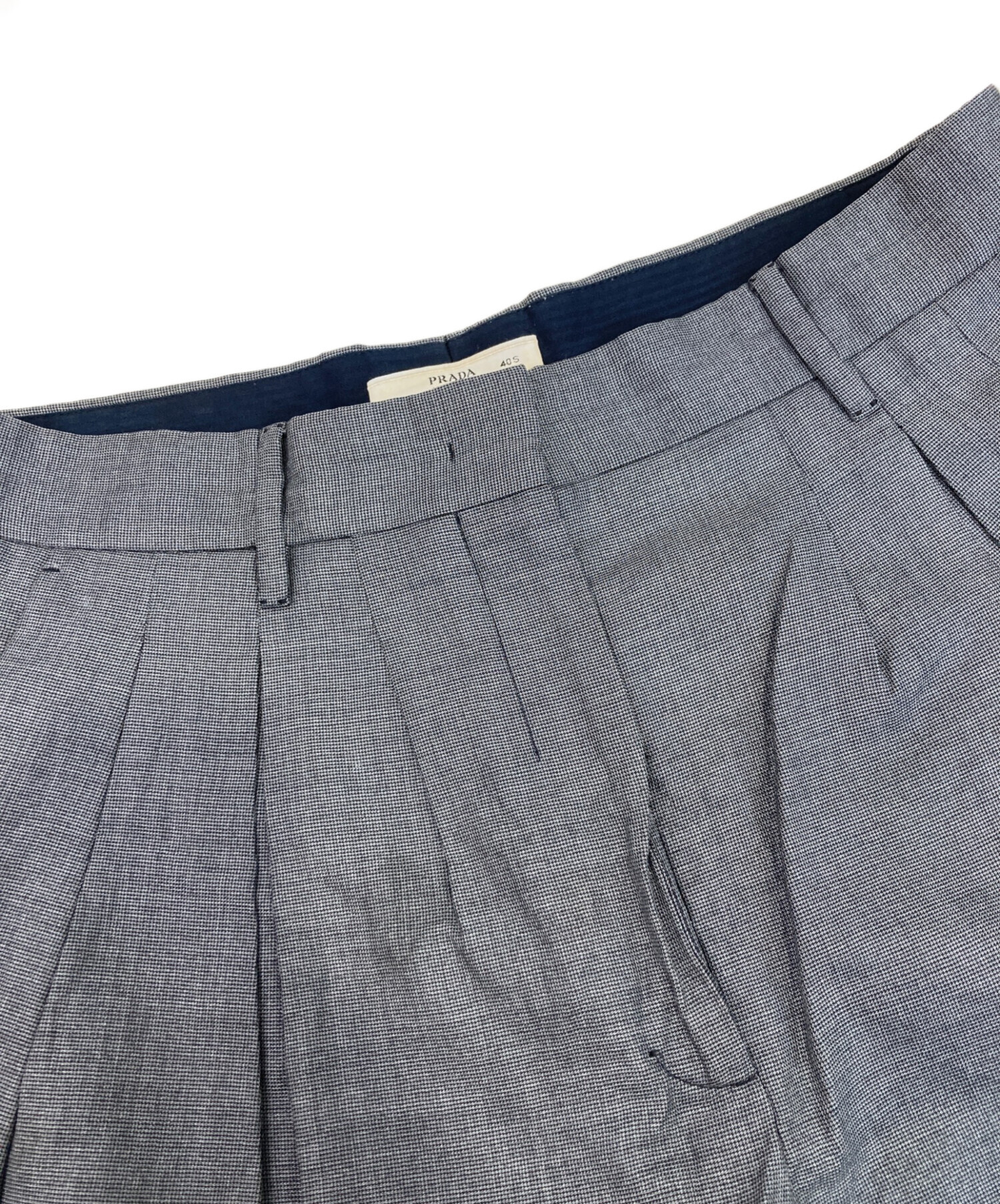 中古・古着通販】PRADA (プラダ) スラックス グレー サイズ:40S