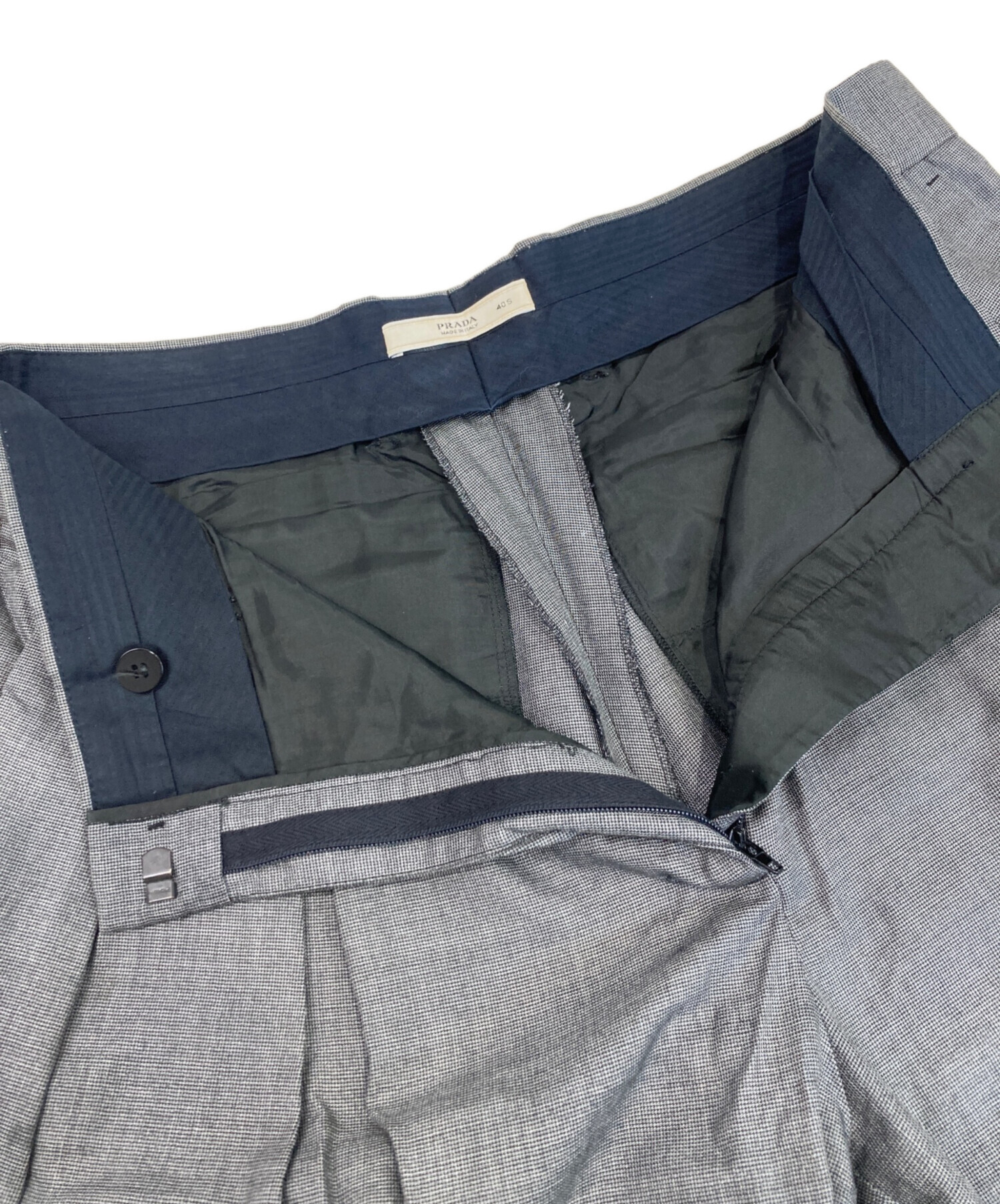 中古・古着通販】PRADA (プラダ) スラックス グレー サイズ:40S