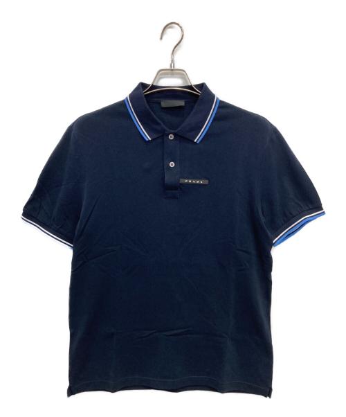 PRADA ポロシャツ ネイビー Sサイズ 中古・古着通販】PRADA (プラダ