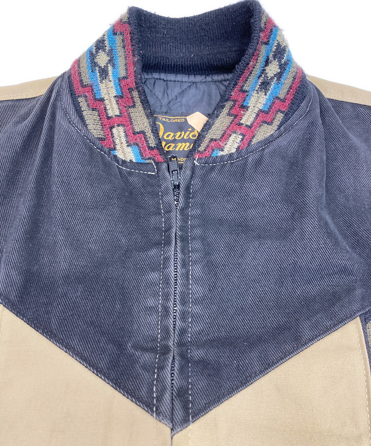 80s DAVIS JAMES UAS製 ネイティブ柄 ワークジャケット 中古・古着通販】davis james (デービスジェイムス) ネイティブ柄