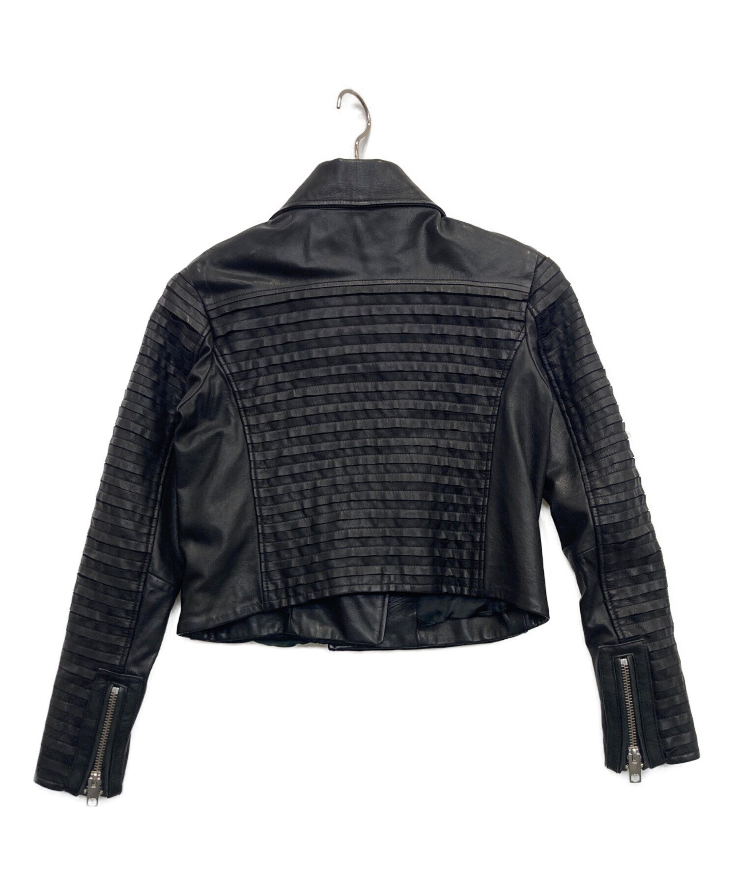 中古・古着通販】DIESEL (ディーゼル) レザージャケット ブラック