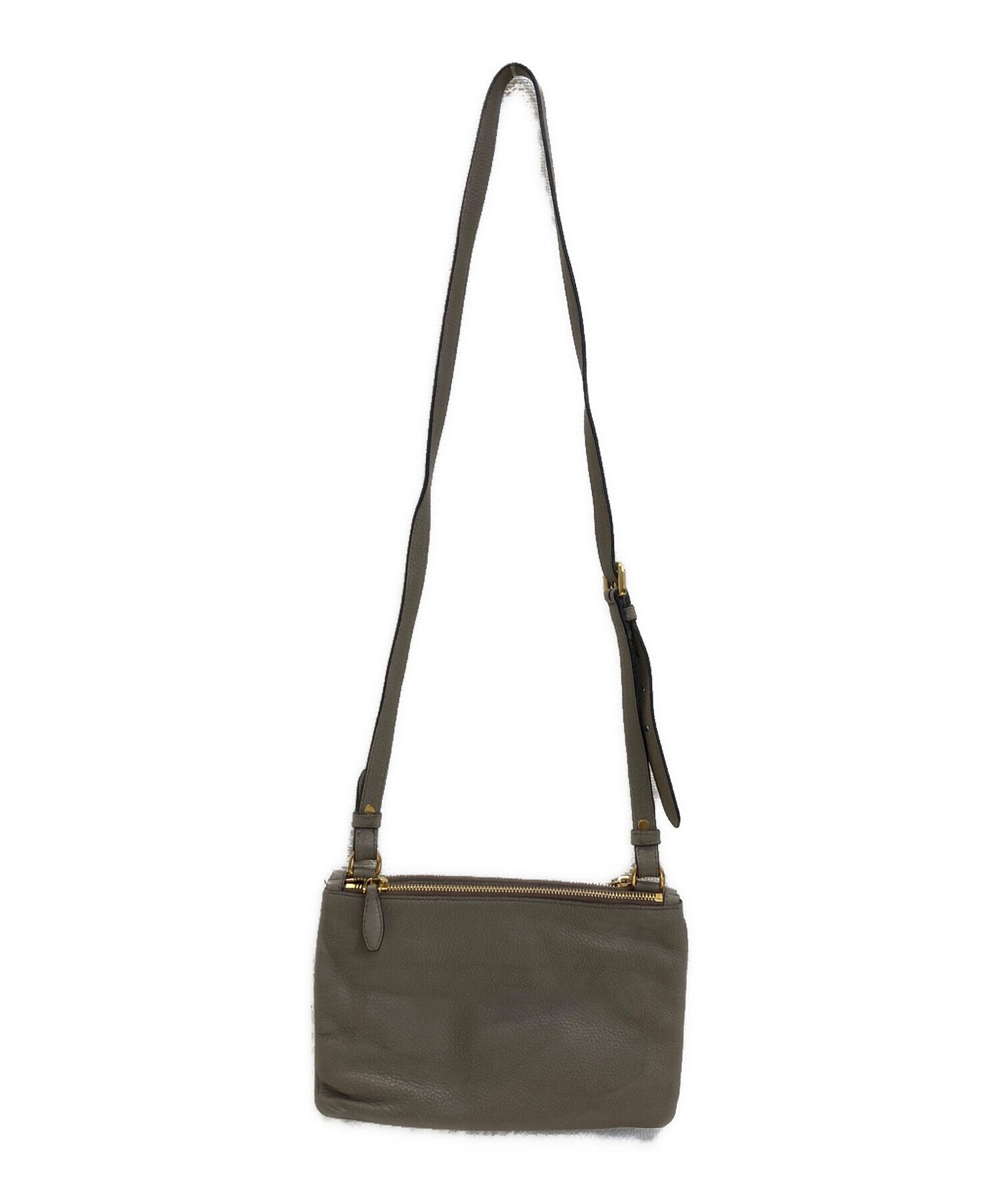 中古・古着通販】PRADA (プラダ) ショルダーバッグ グレージュ