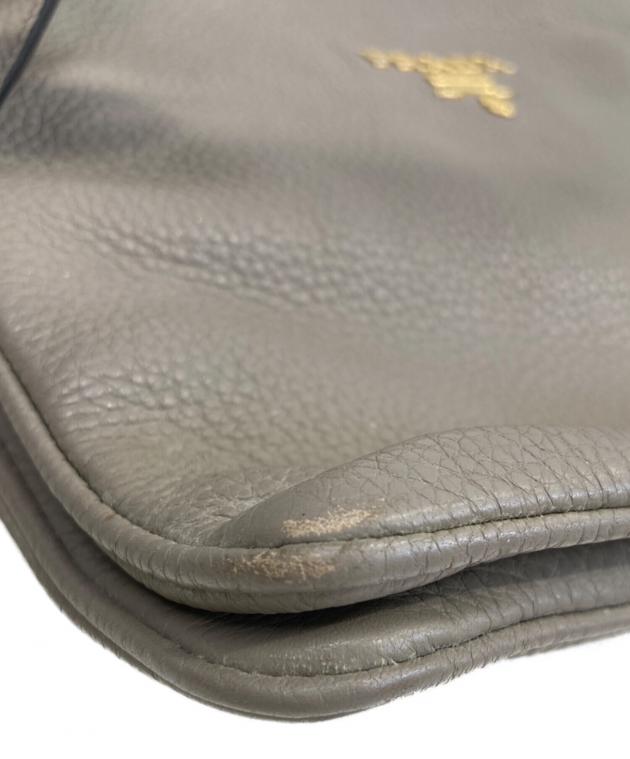 中古・古着通販】PRADA (プラダ) ショルダーバッグ グレージュ