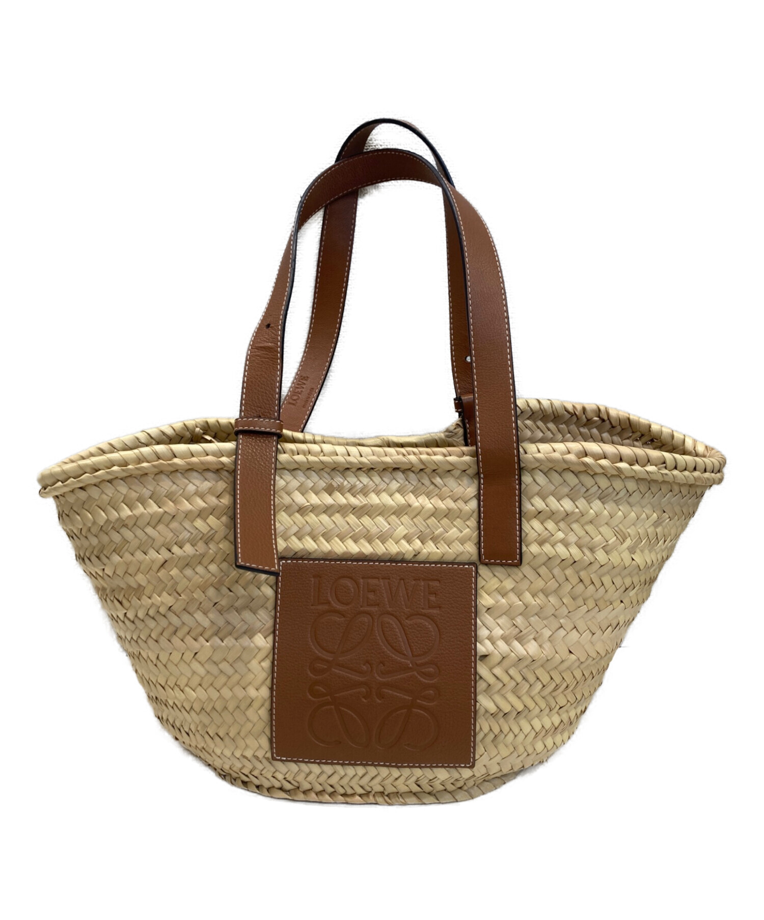 中古・古着通販】LOEWE (ロエベ) バスケットバッグ ベージュ｜ブランド