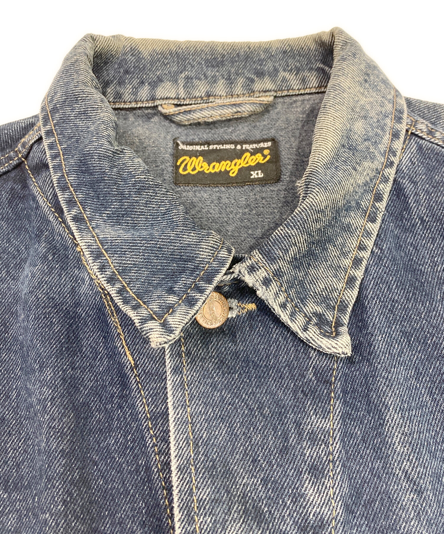 中古・古着通販】Wrangler (ラングラー) デニムジャケット ブルー 