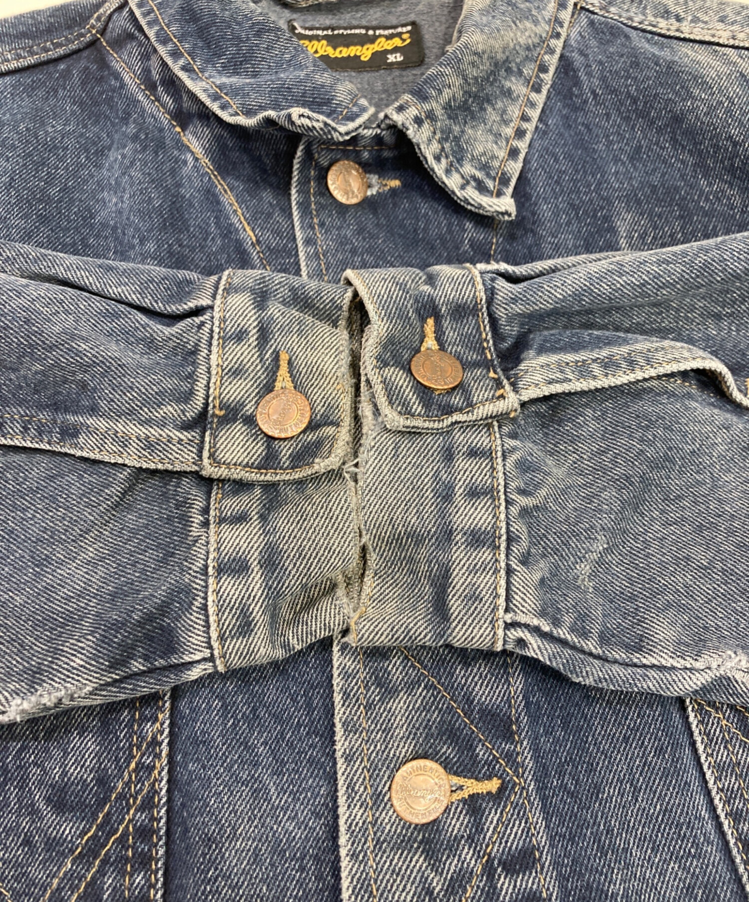 中古・古着通販】Wrangler (ラングラー) デニムジャケット ブルー