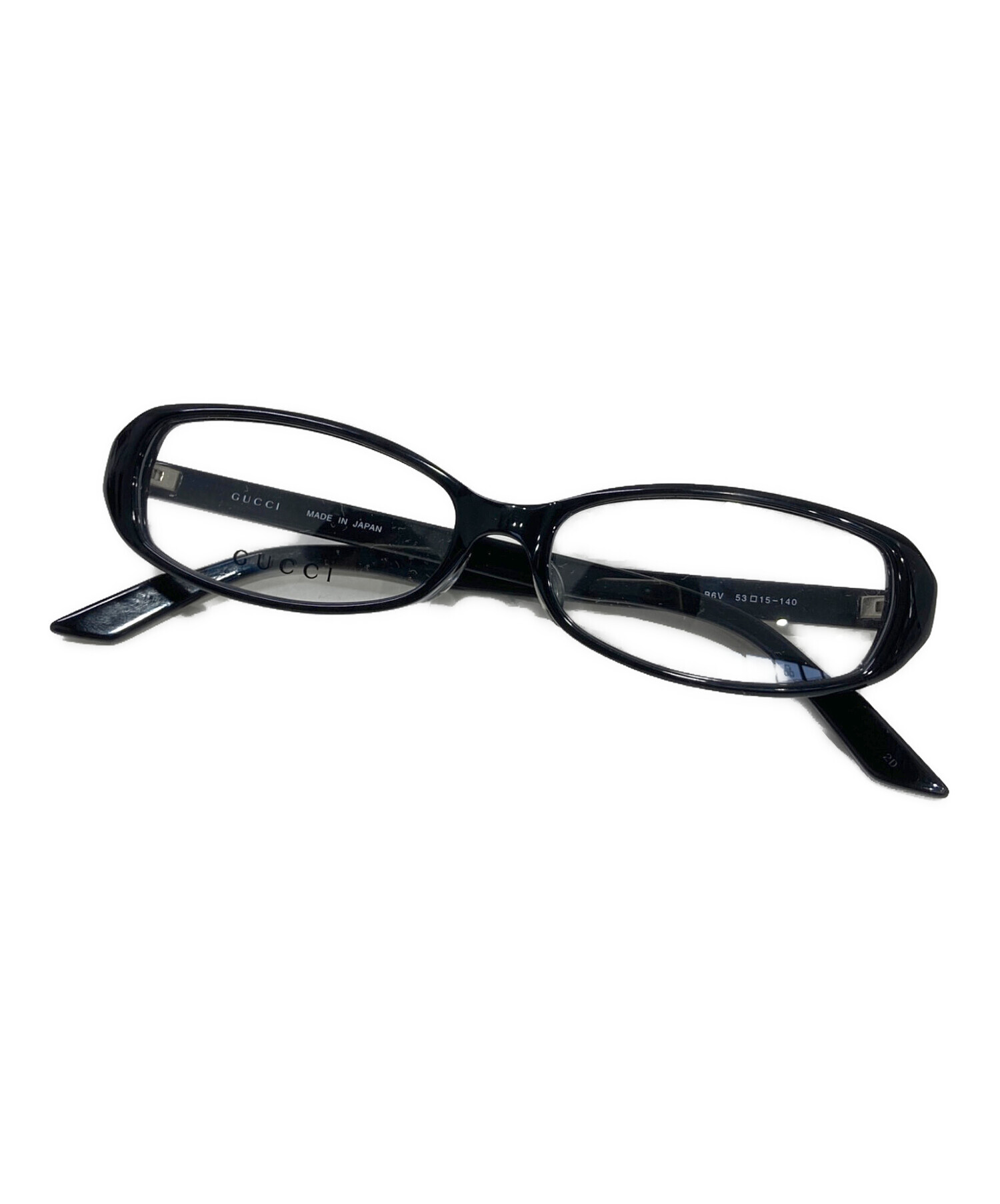 中古・古着通販】GUCCI (グッチ) 眼鏡 ブラック サイズ:53□15-140