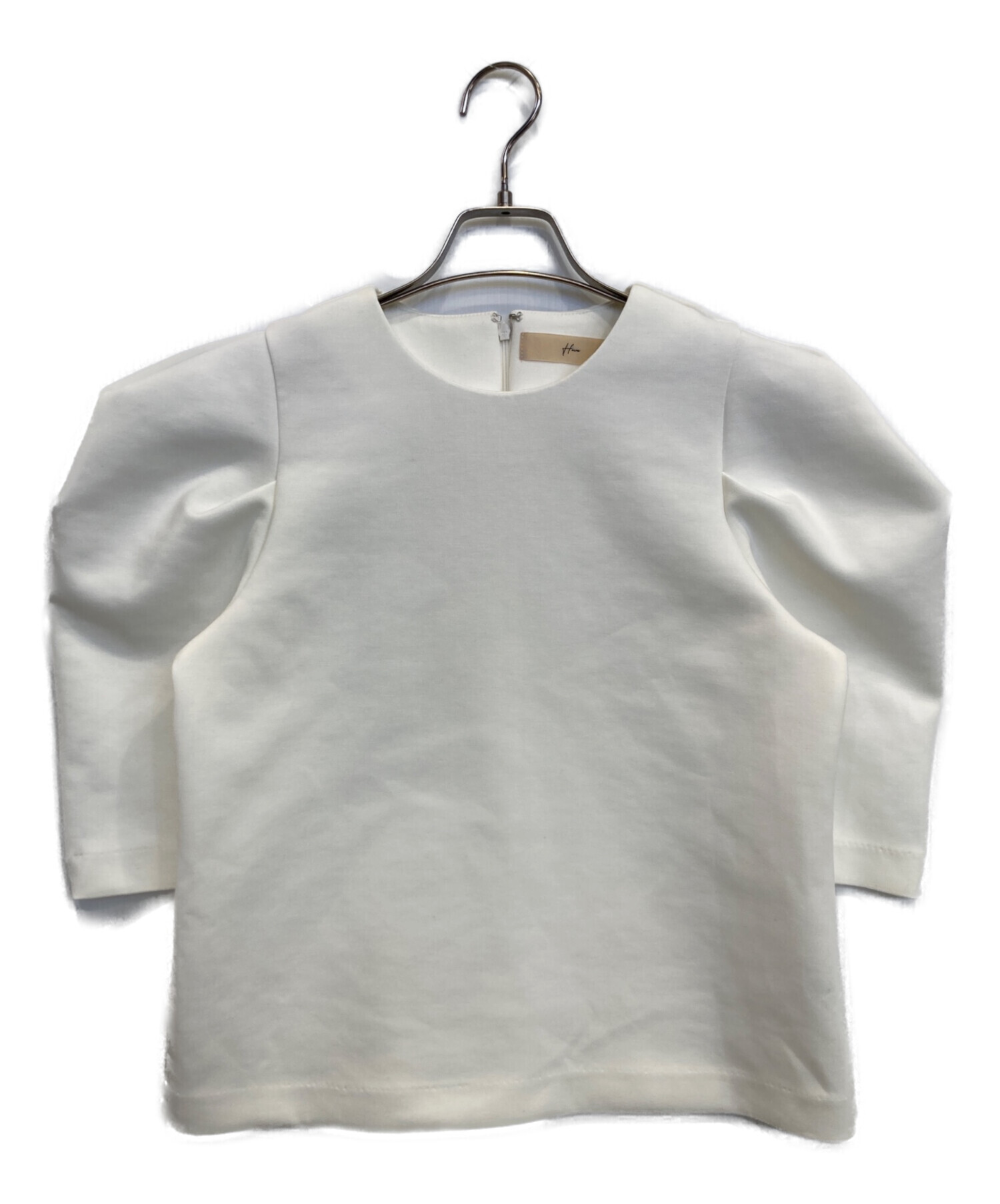 中古・古着通販】Heve (ヘイヴ) Puff Shoulder Tops ホワイト サイズ