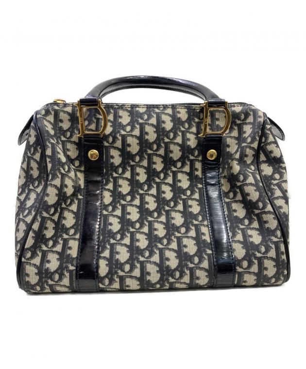 美品　Dior ボストンバッグ　ミニ　トロッター　 ベージュ・ブラック 中古・古着通販】Christian Dior (クリスチャン ディオール