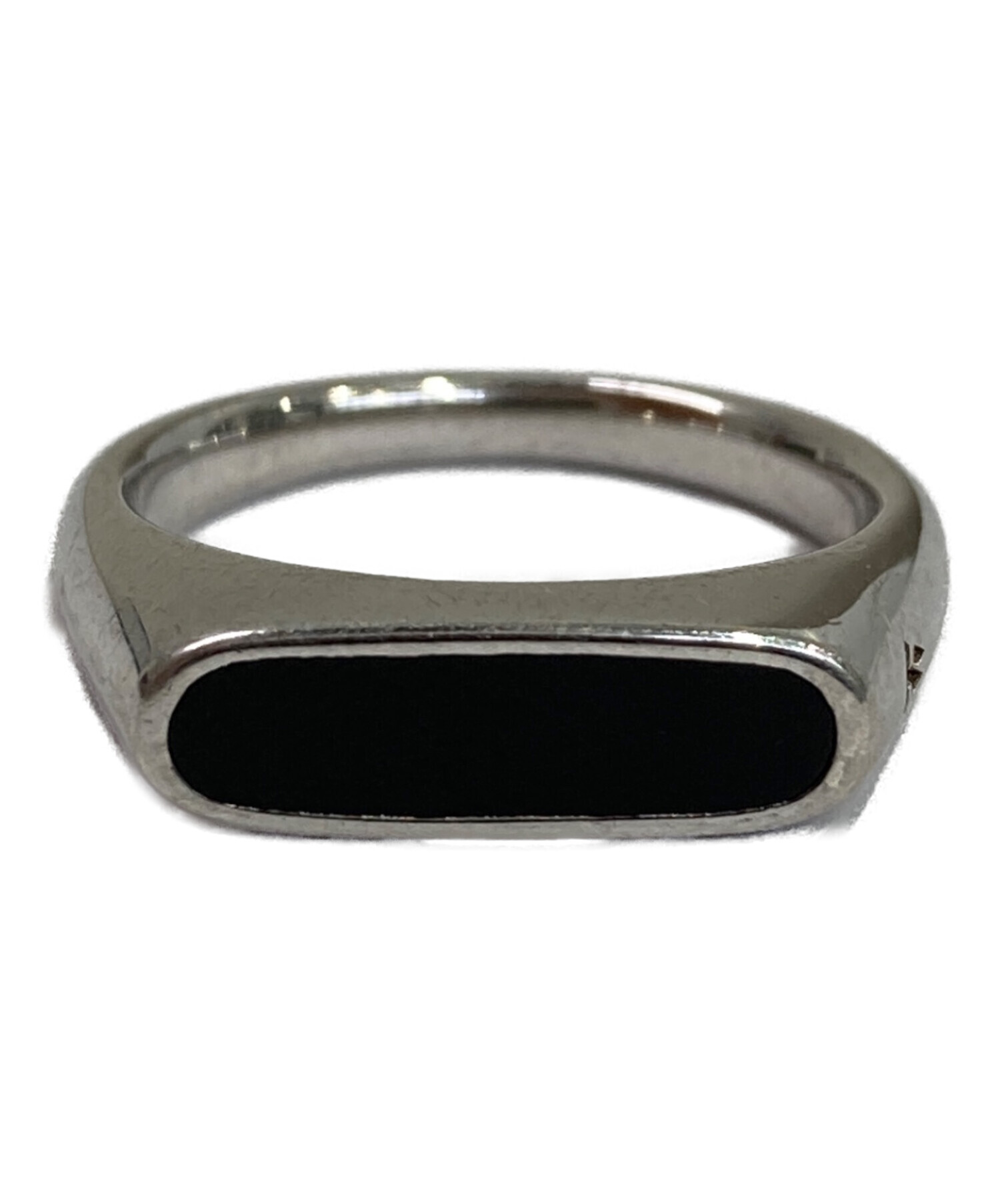 中古・古着通販】TOM WOOD (トムウッド) Mario Ring Onyx シルバー