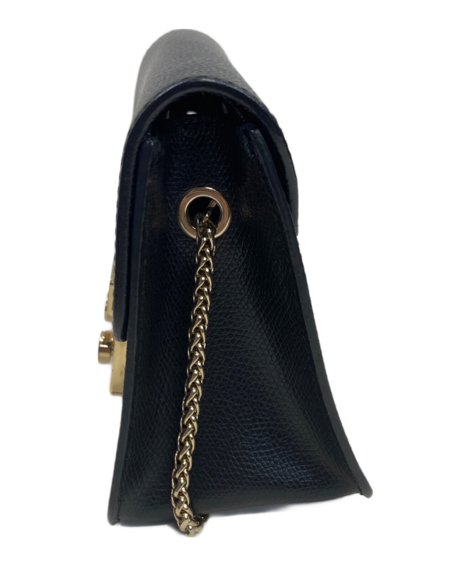 中古・古着通販】FURLA (フルラ) チェーンショルダーバッグ ブラック 