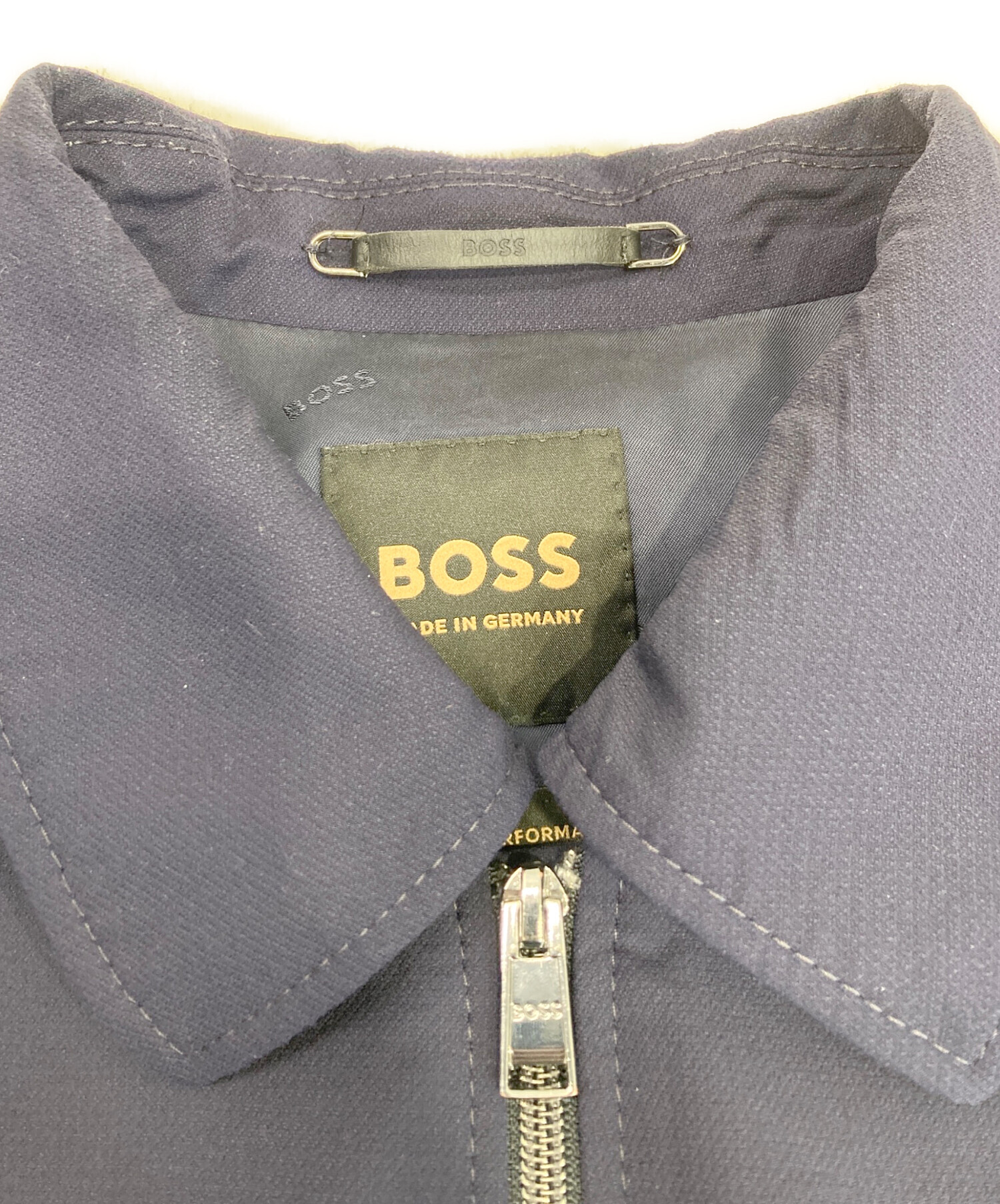 中古・古着通販】BOSS (ボス) ジップジャケット ネイビー サイズ:44