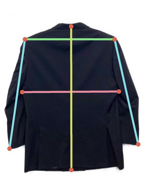 中古・古着通販】GIVENCHY (ジバンシィ) 金ボタンダブルブレザー