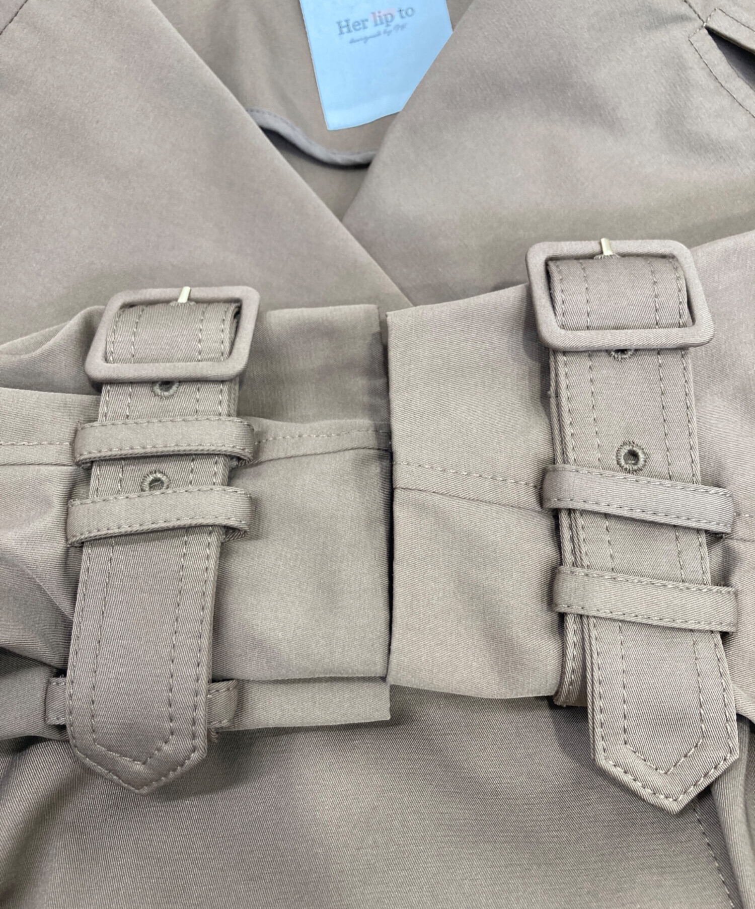 中古・古着通販】Her lip to (ハーリップトゥ) Grace Long Trench Coat