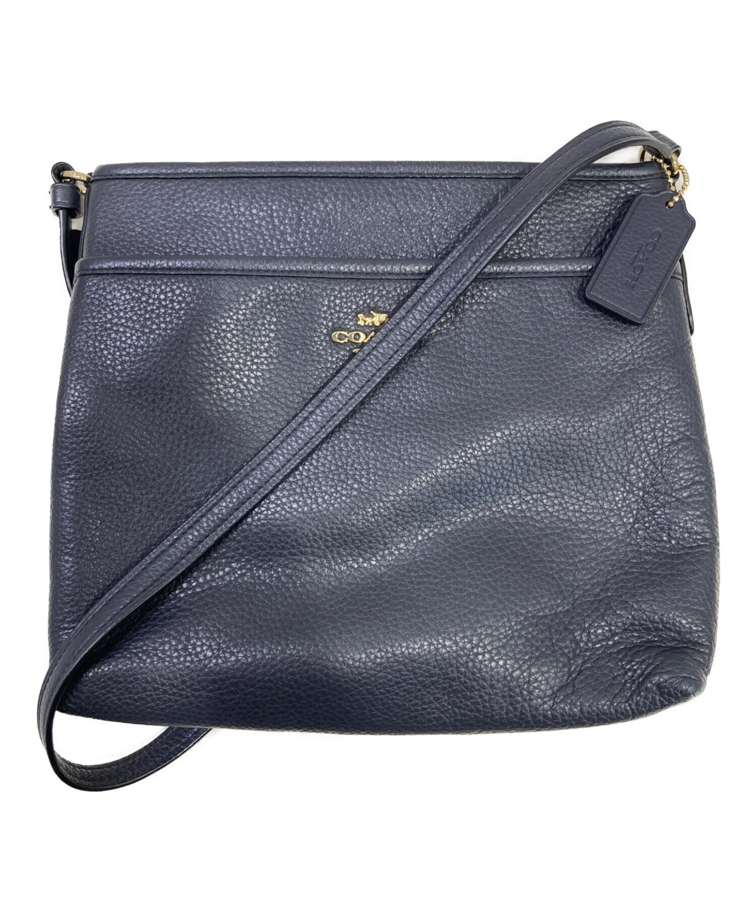 中古・古着通販】COACH (コーチ) ショルダーバッグ ネイビー｜ブランド